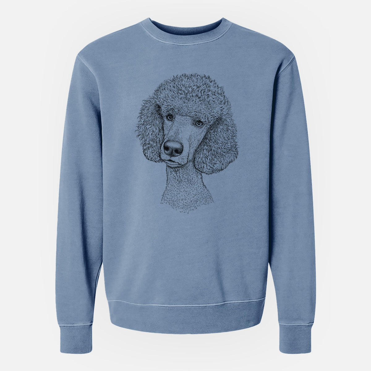 Bare Yuki the Poodle - Unisex Pigment Dyed Crew Sweatshirt