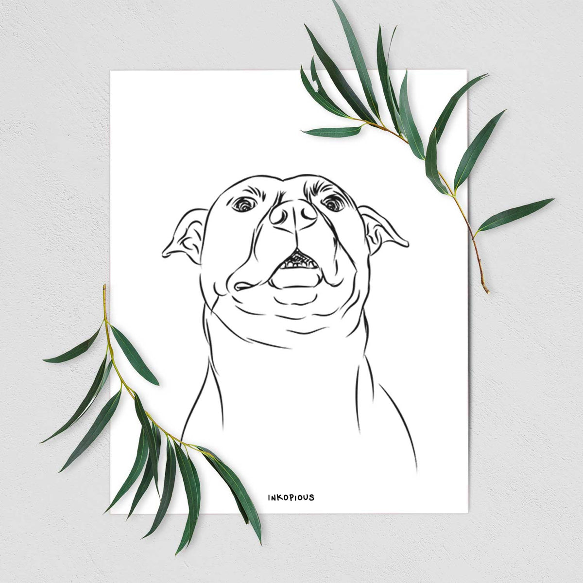 Zada the Pitbull Art Print
