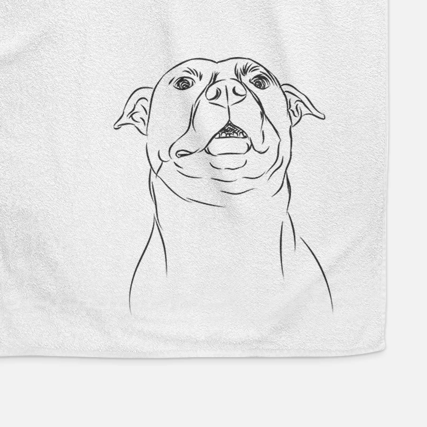 Zada the Pitbull Decorative Hand Towel