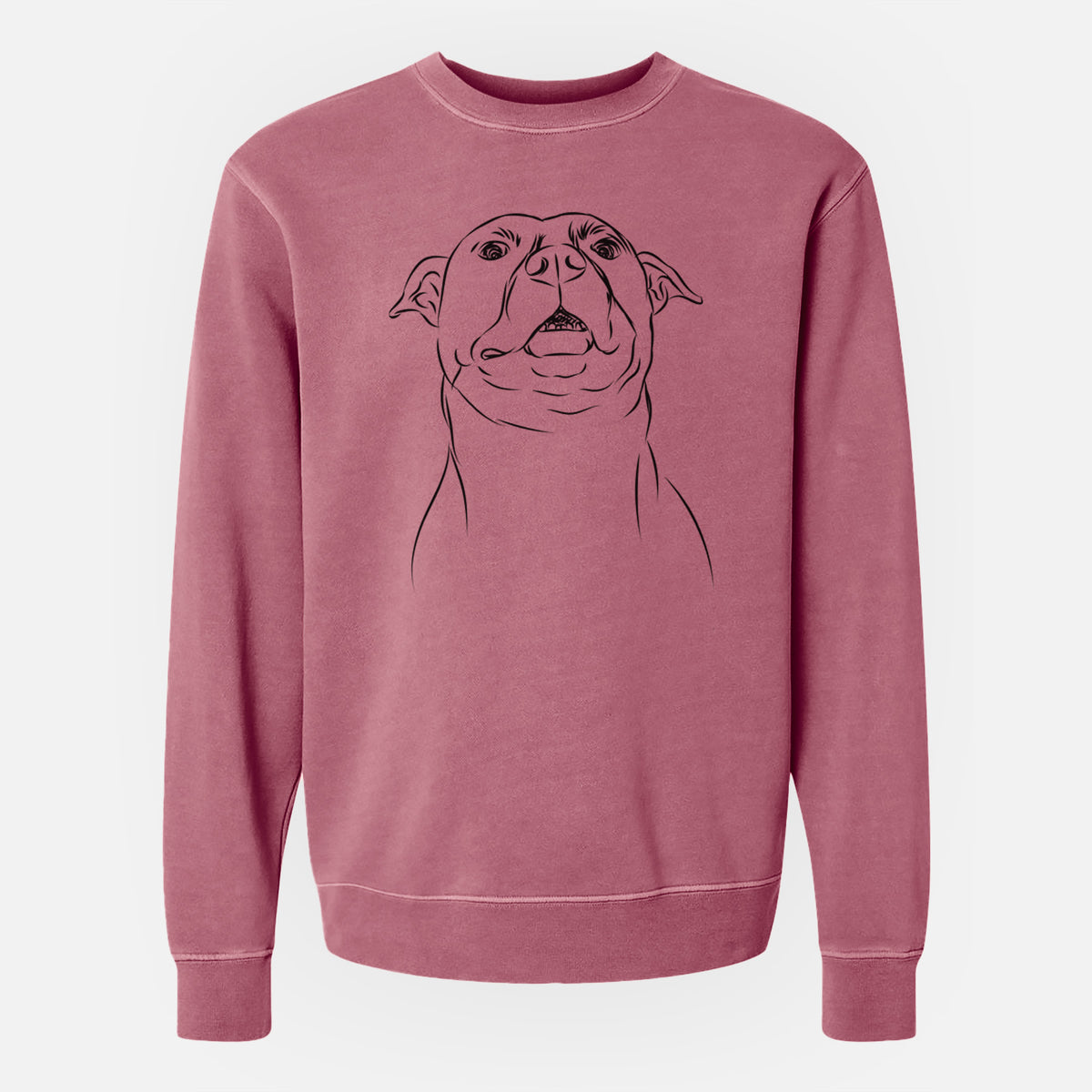 Bare Zada the Pitbull - Unisex Pigment Dyed Crew Sweatshirt