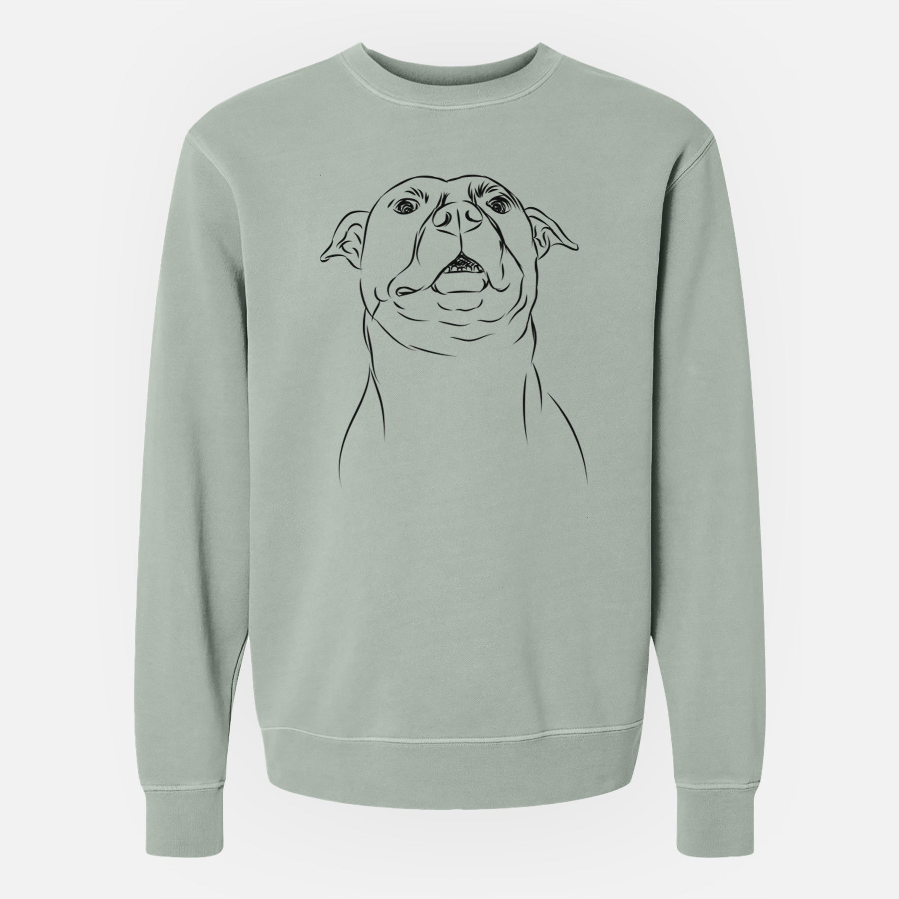 Bare Zada the Pitbull - Unisex Pigment Dyed Crew Sweatshirt