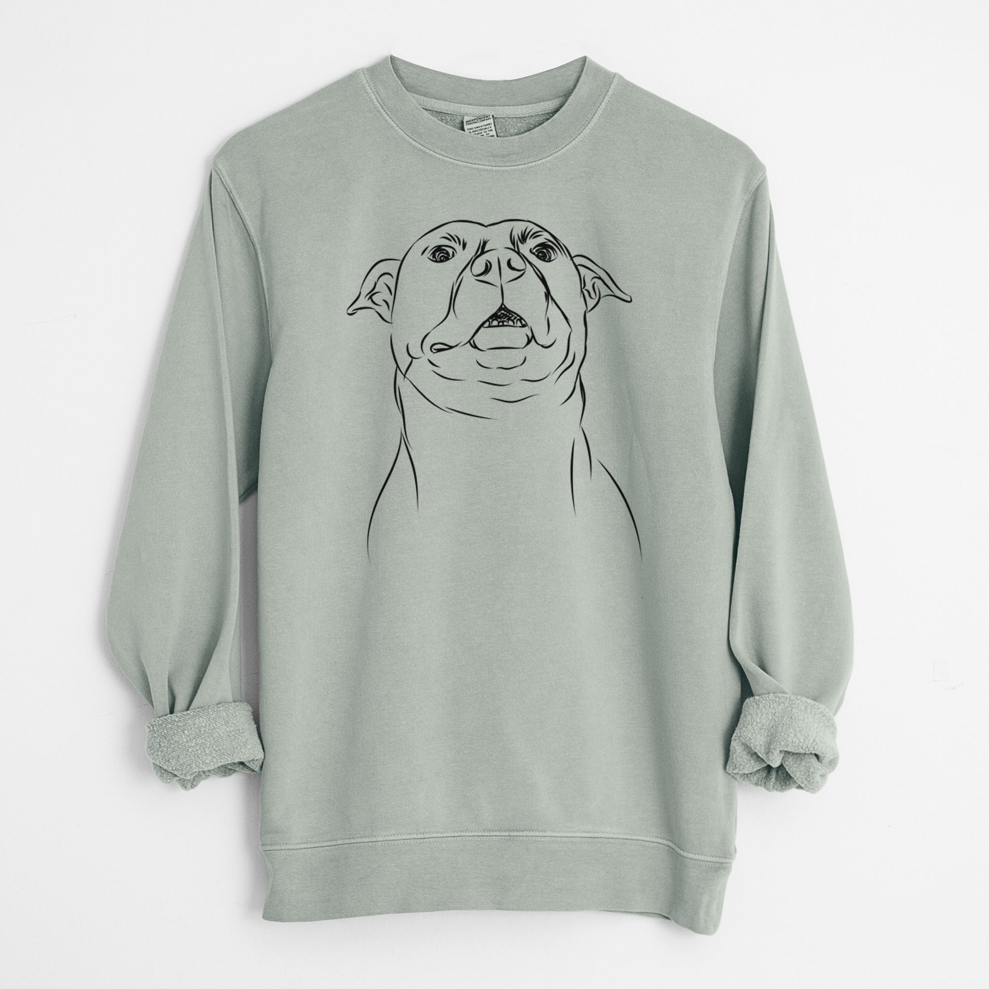 Bare Zada the Pitbull - Unisex Pigment Dyed Crew Sweatshirt