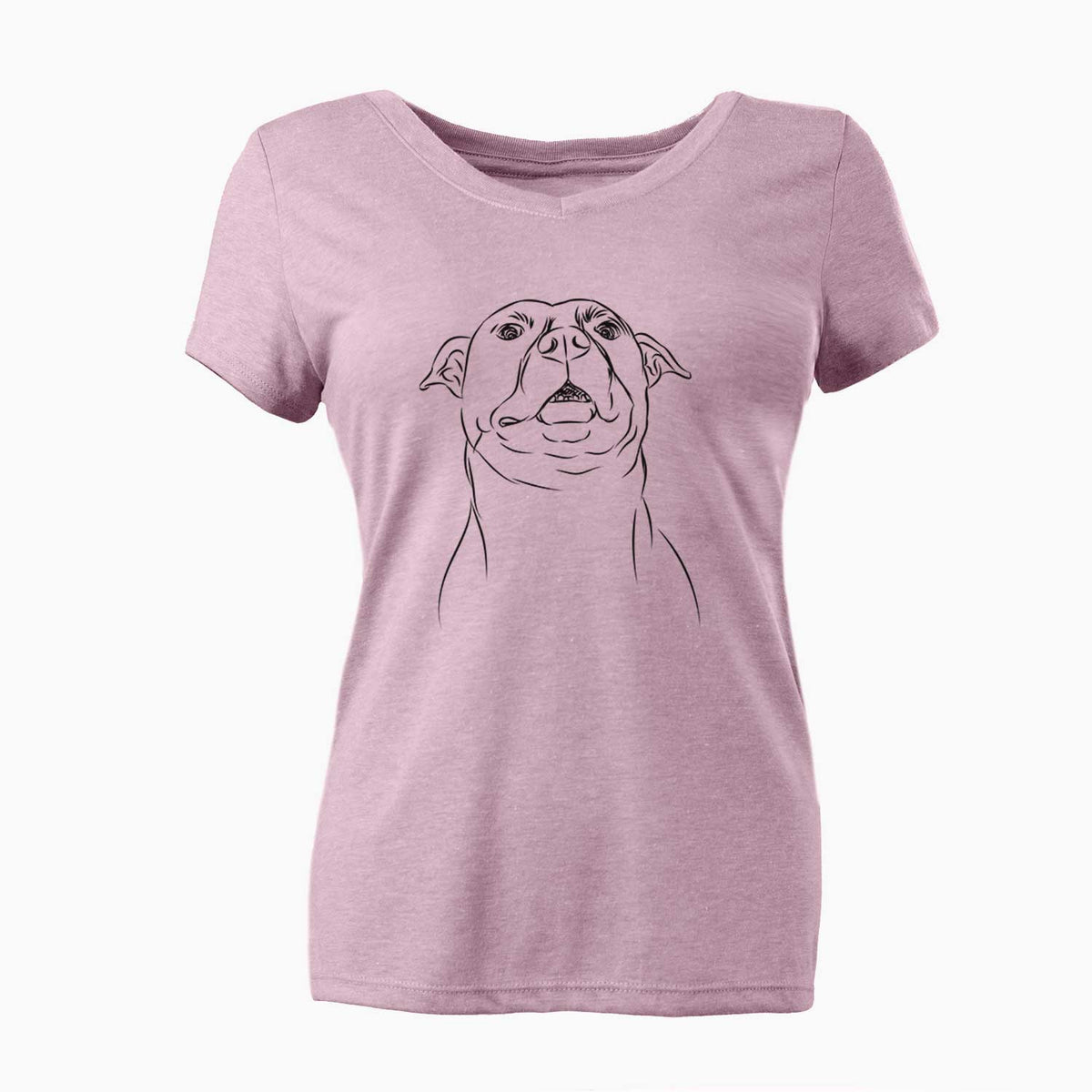Bare Zada the Pitbull - Women's V-neck Shirt