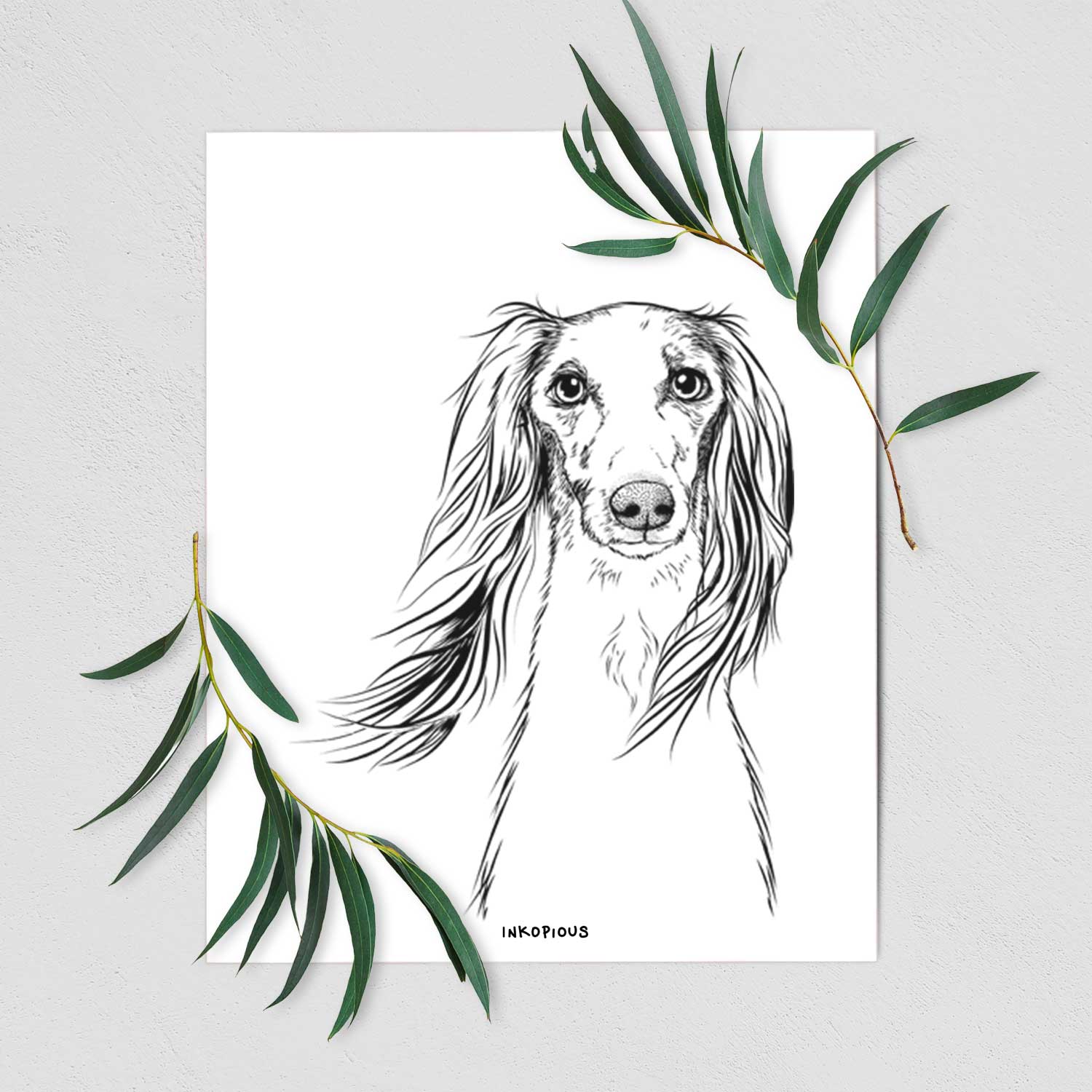 Zahra the Afghan Hound Art Print
