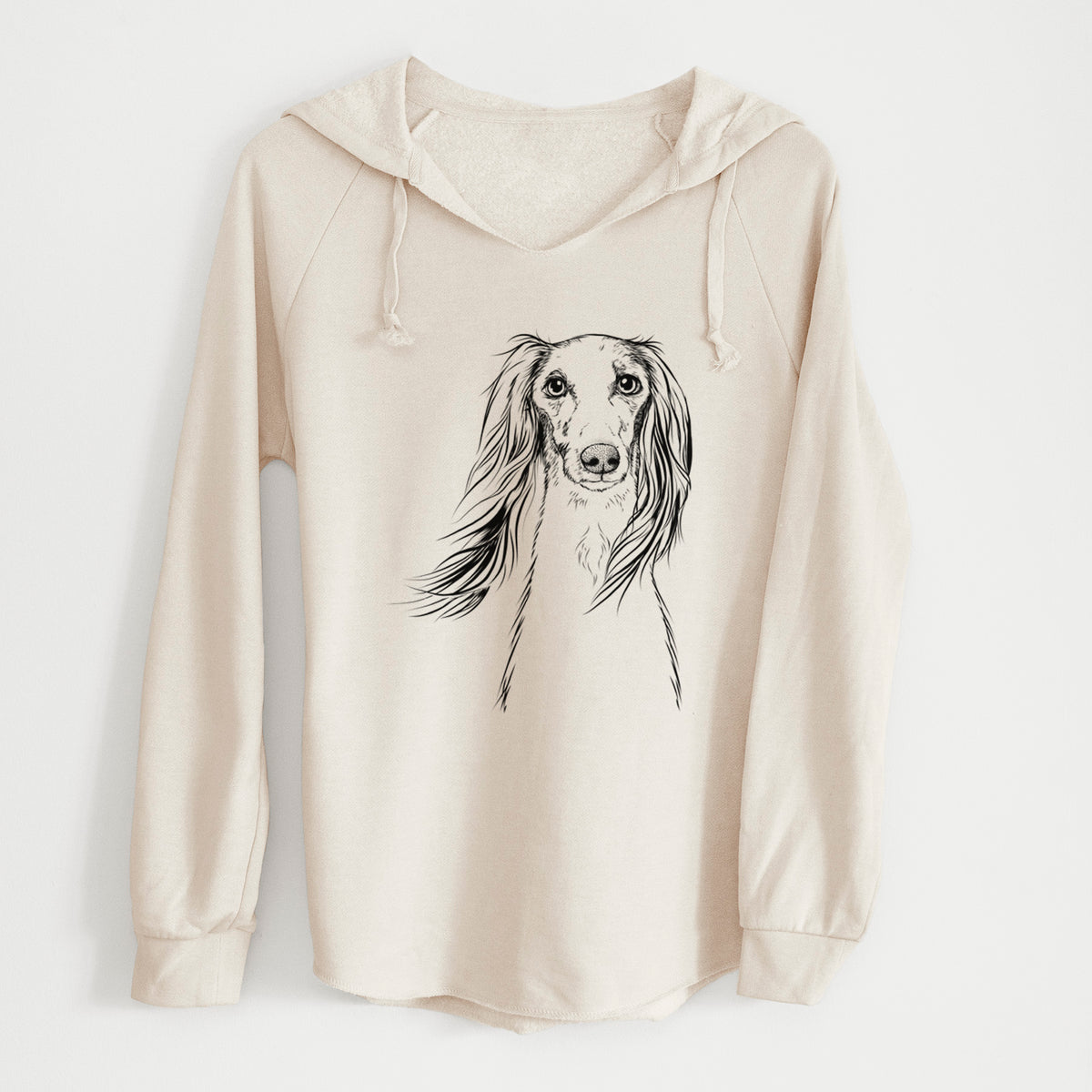 Bare Zahra the Saluki - Cali Wave Hooded Sweatshirt