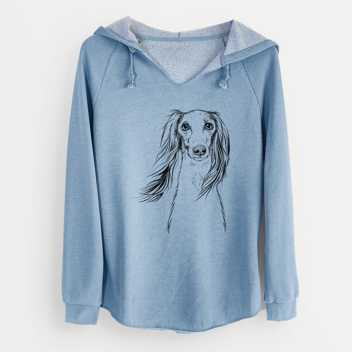 Bare Zahra the Saluki - Cali Wave Hooded Sweatshirt