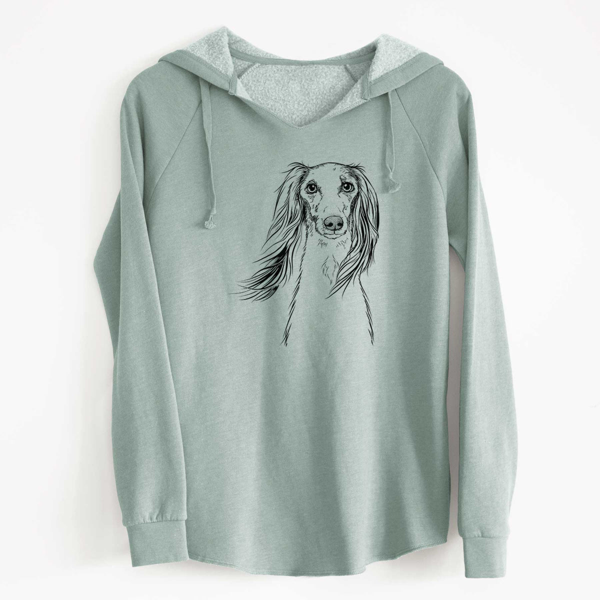 Bare Zahra the Saluki - Cali Wave Hooded Sweatshirt