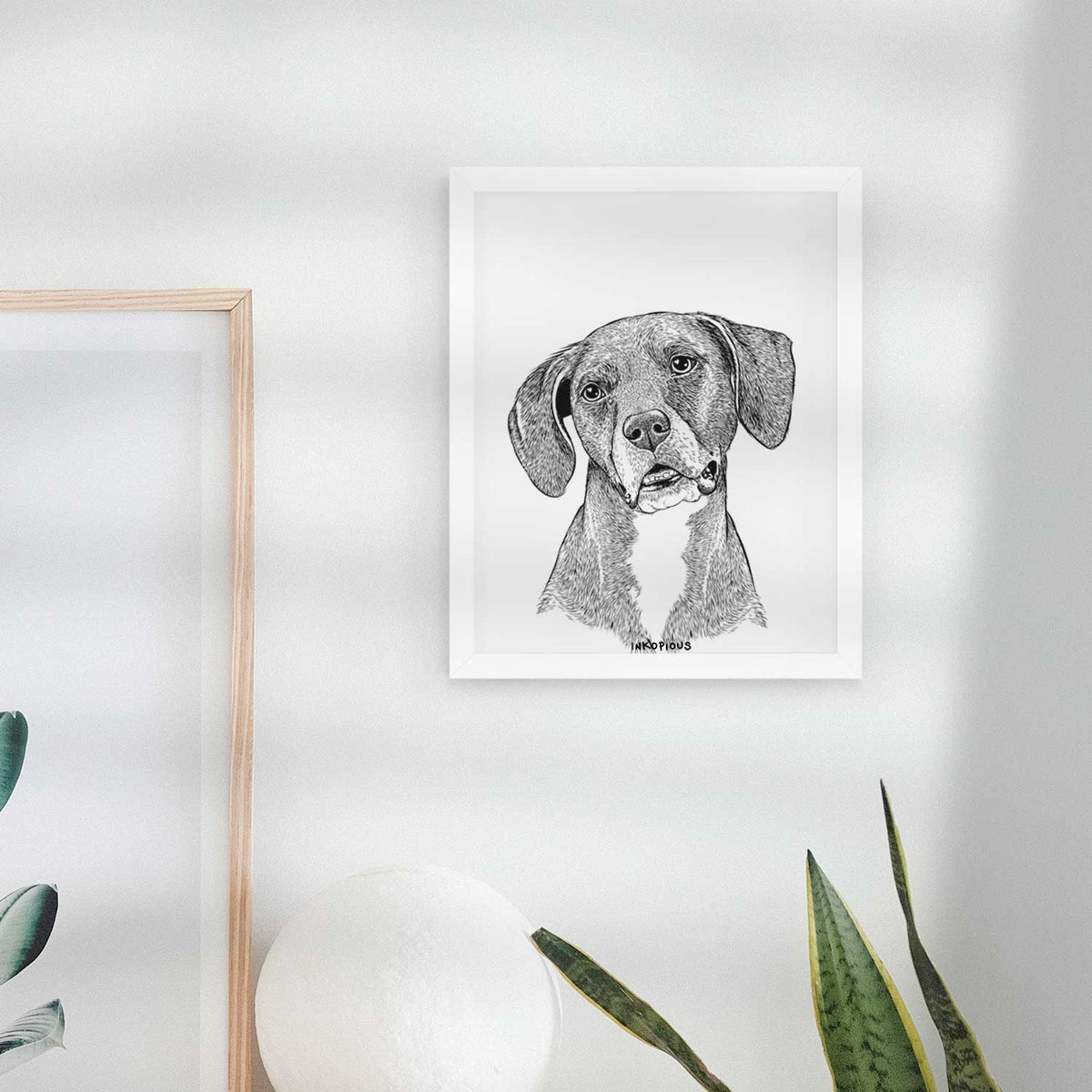 Zeena the Plott Hound Mix Art Print
