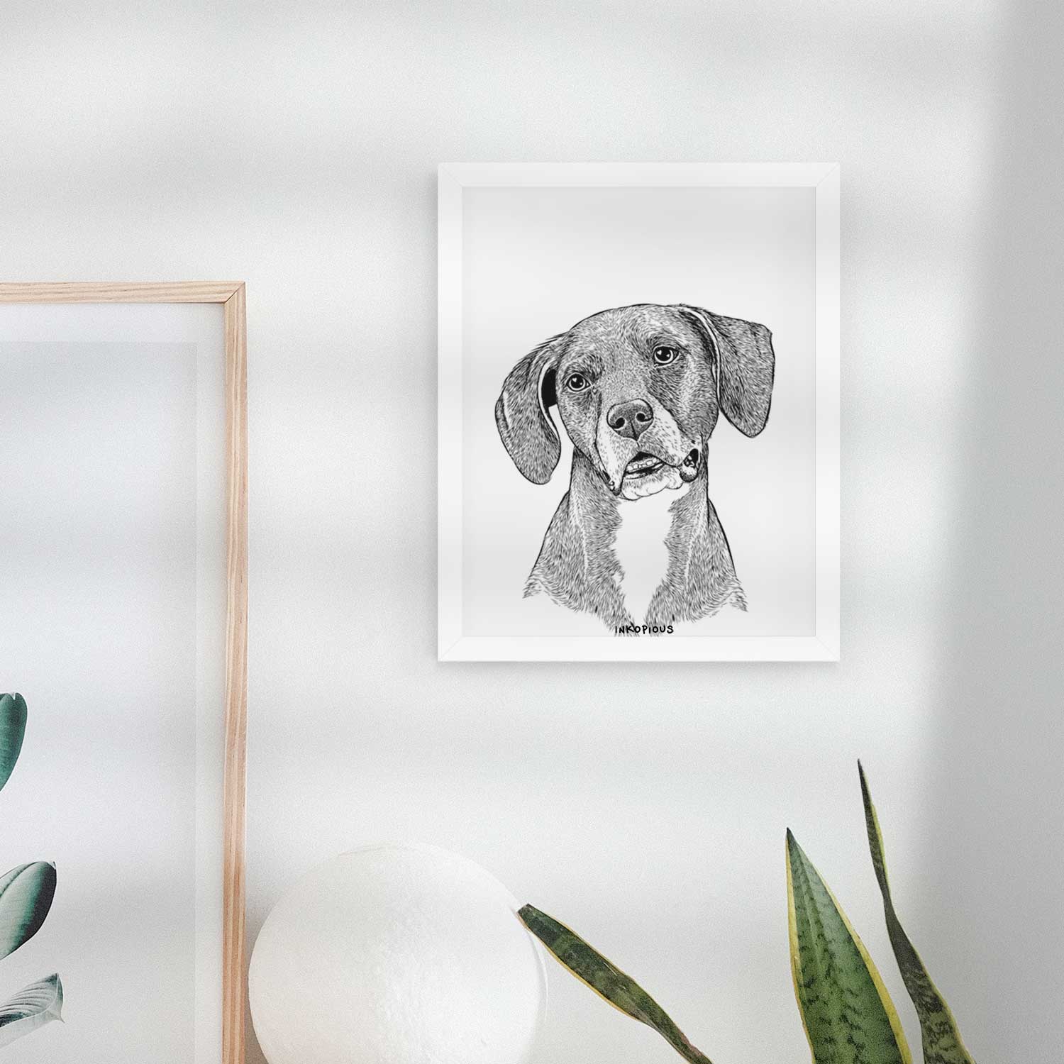 Zeena the Plott Hound Mix Art Print