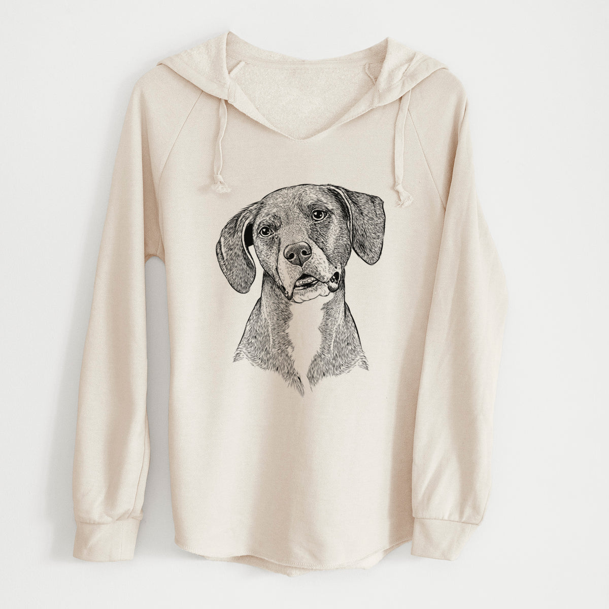 Bare Zeena the Plott Hound Mix - Cali Wave Hooded Sweatshirt