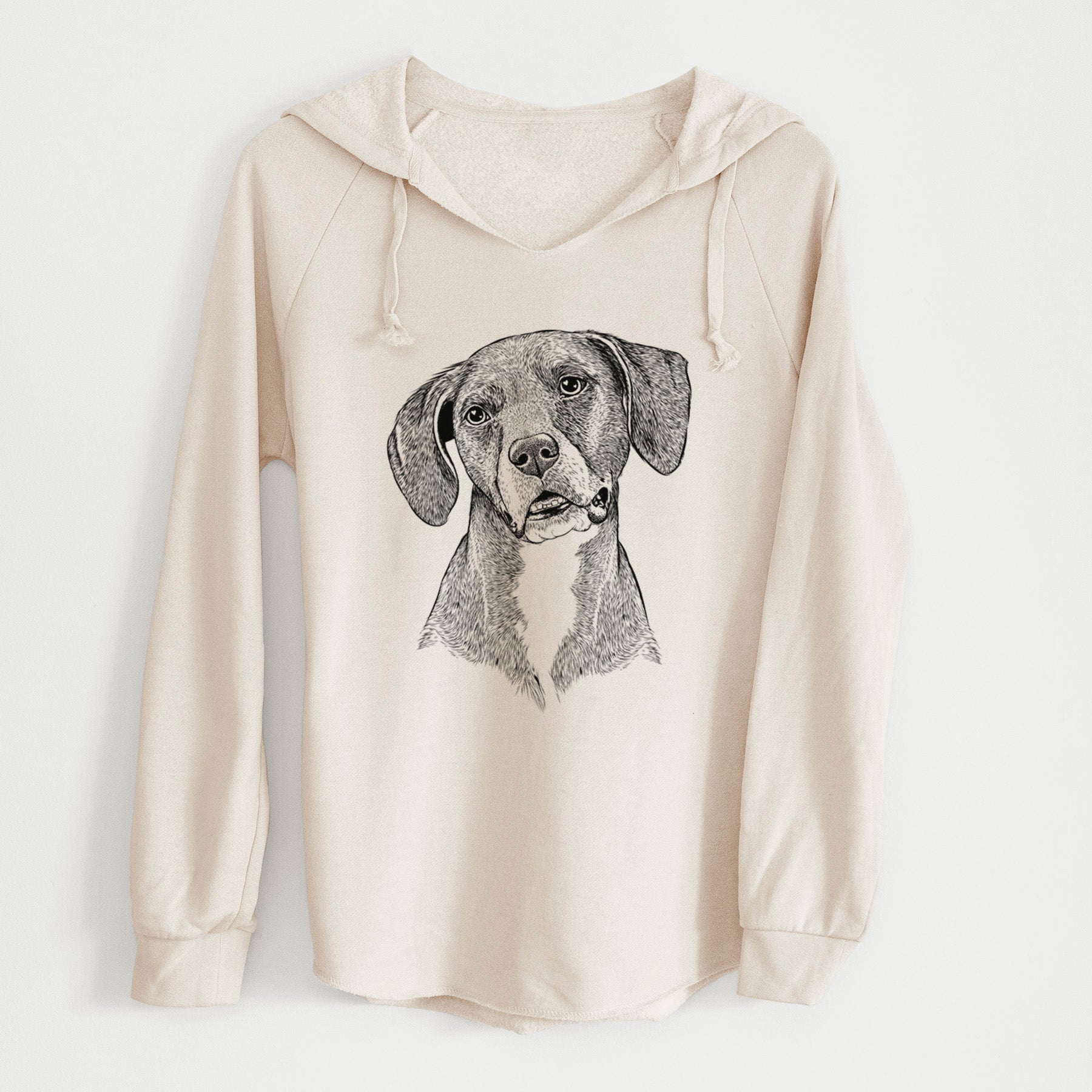 Bare Zeena the Plott Hound Mix - Cali Wave Hooded Sweatshirt