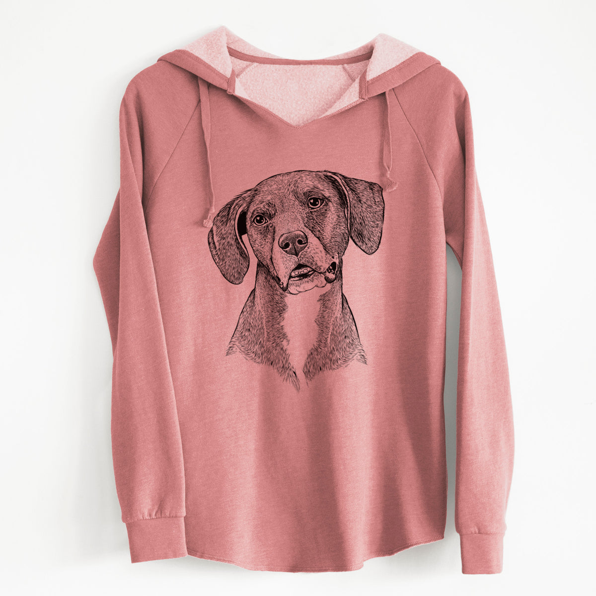 Bare Zeena the Plott Hound Mix - Cali Wave Hooded Sweatshirt