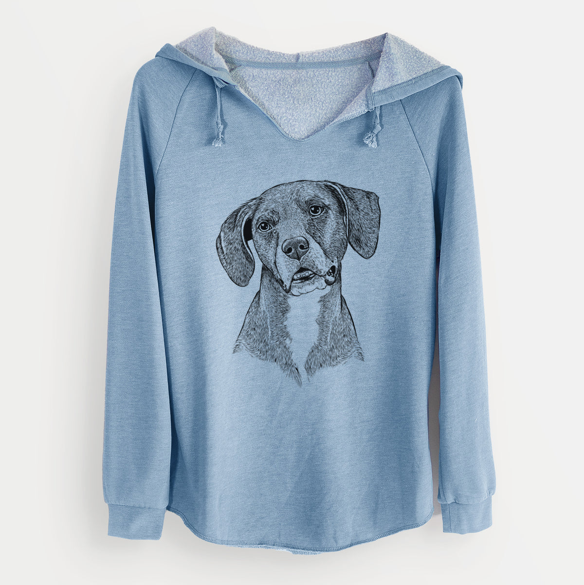 Bare Zeena the Plott Hound Mix - Cali Wave Hooded Sweatshirt