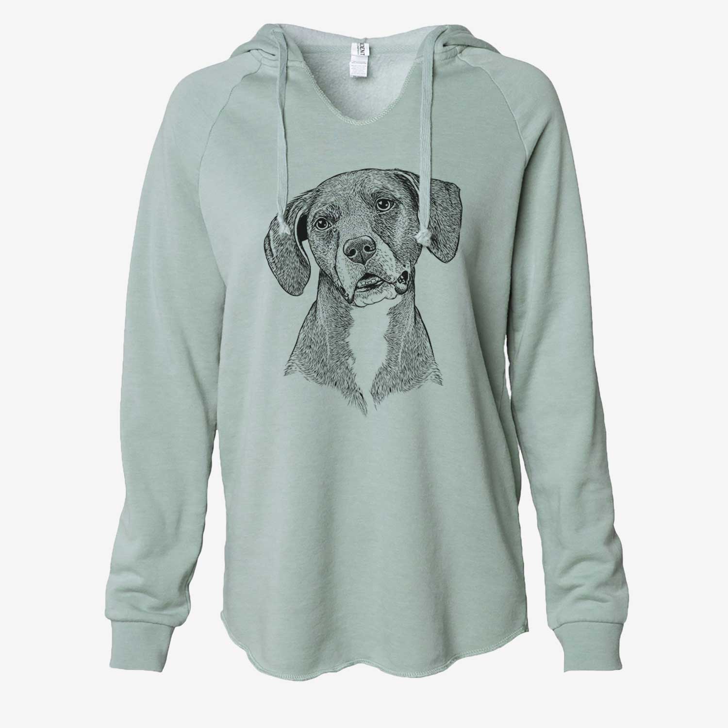 Zeena the Plott Hound Mix - Cali Wave Hooded Sweatshirt