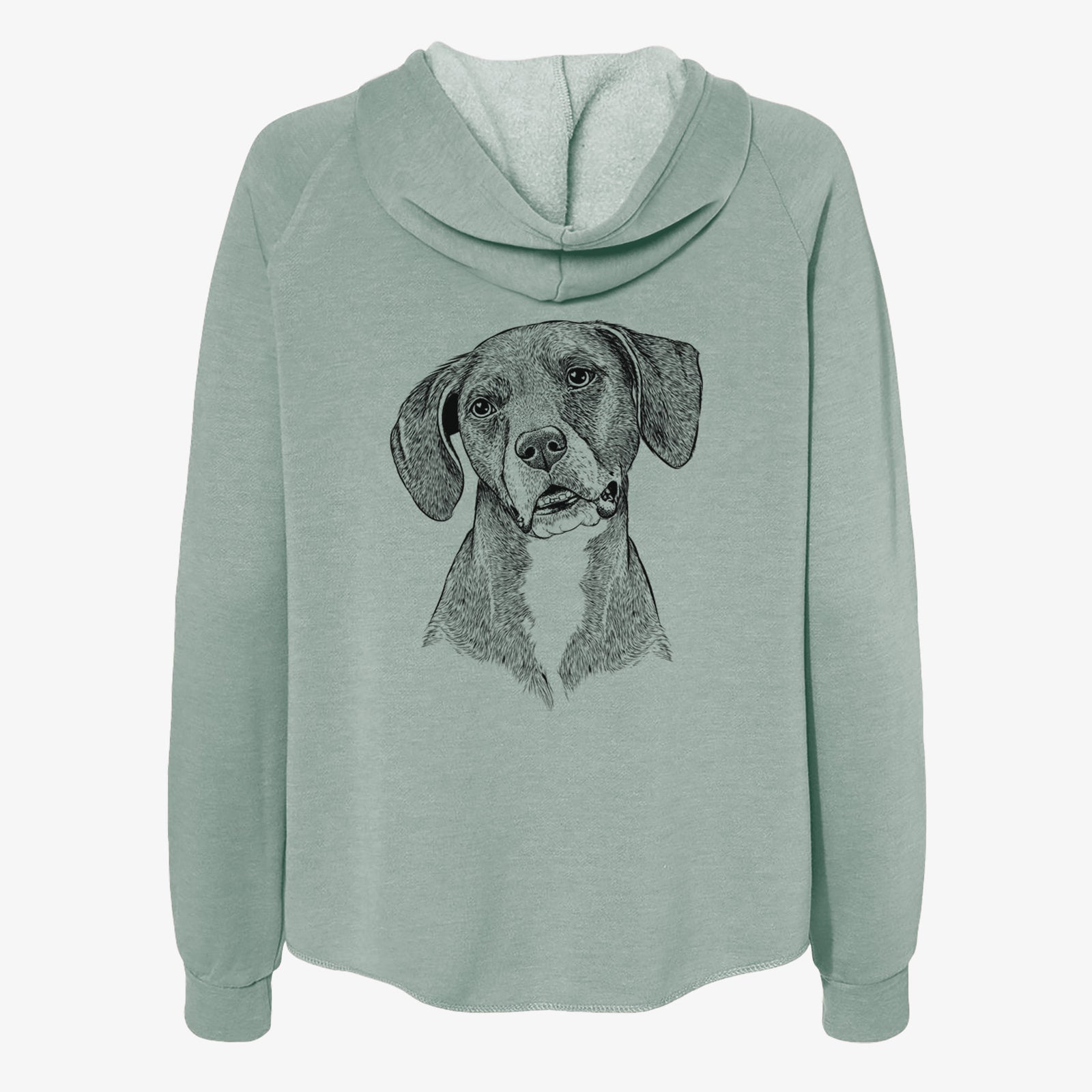 Zeena the Plott Hound Mix - Women's Cali Wave Zip-Up Sweatshirt