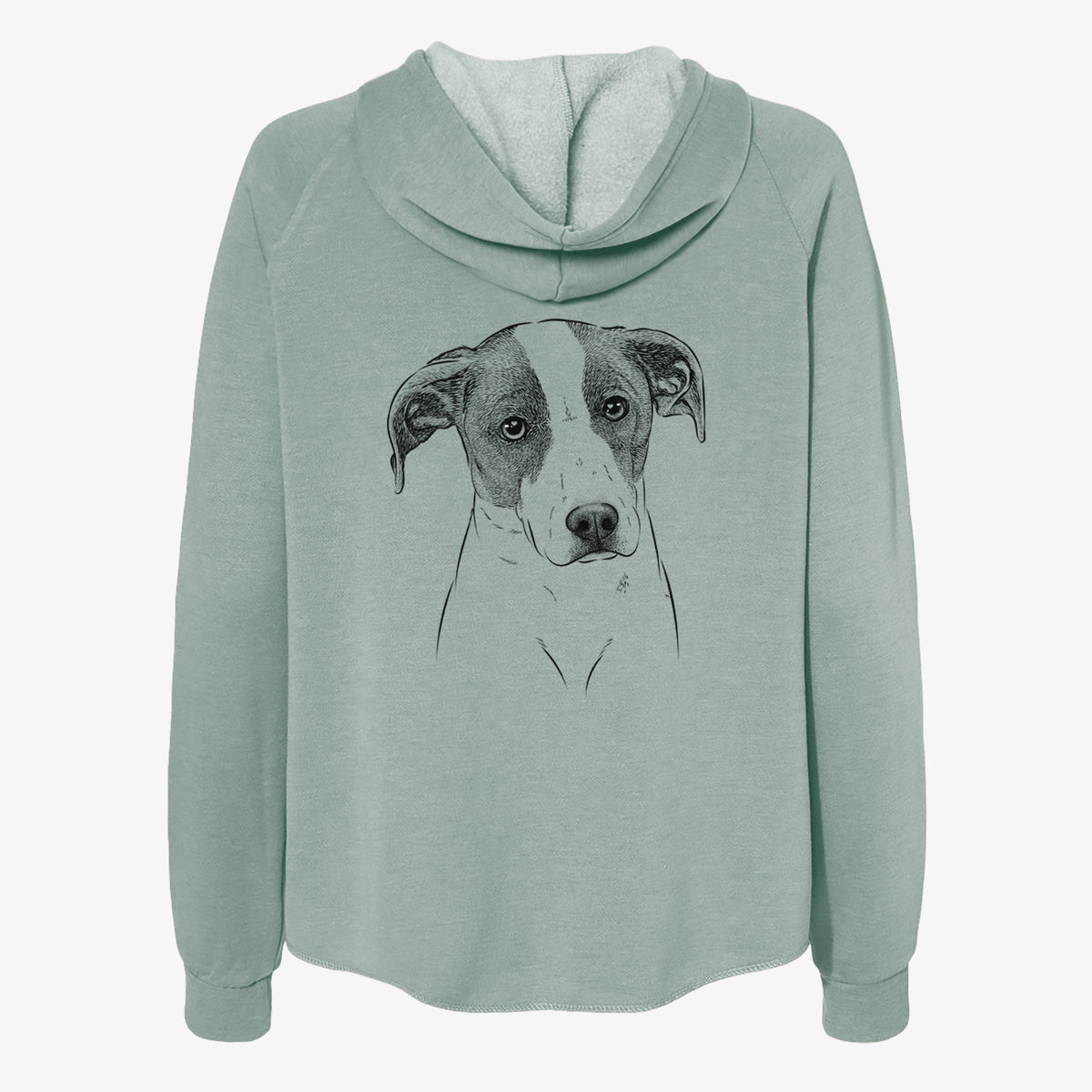 Zephyr the Pointer Mix - Women's Cali Wave Zip-Up Sweatshirt