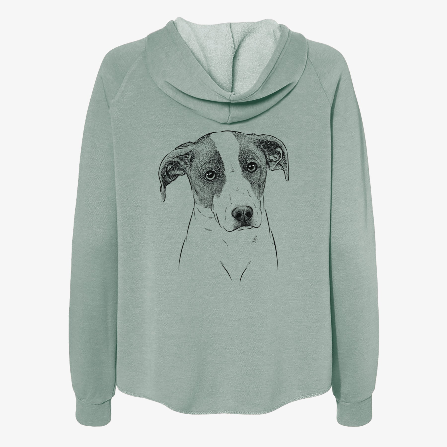 Zephyr the Pointer Mix - Women's Cali Wave Zip-Up Sweatshirt