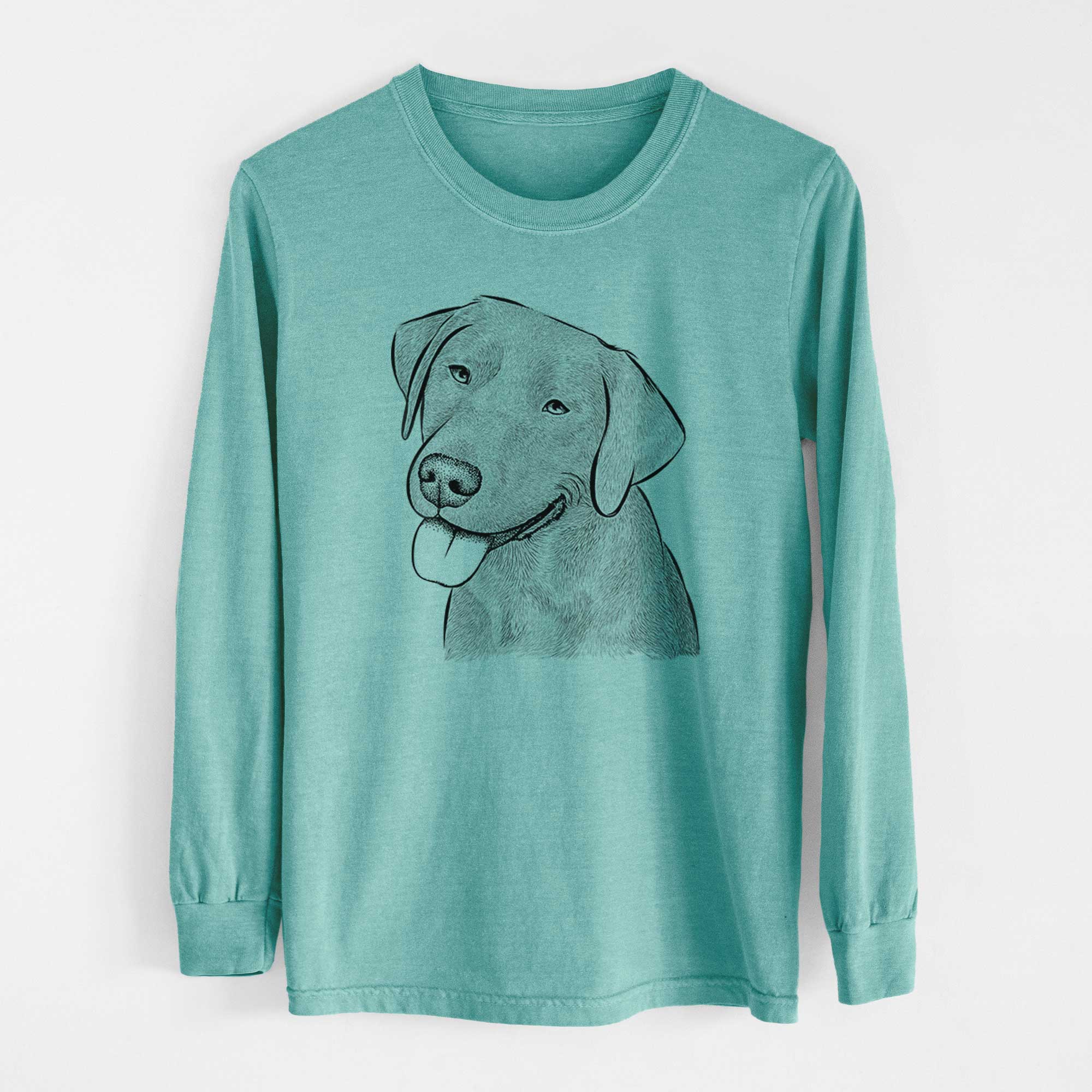 Bare Zeppelin the Black Labrador - Heavyweight 100% Cotton Long Sleeve