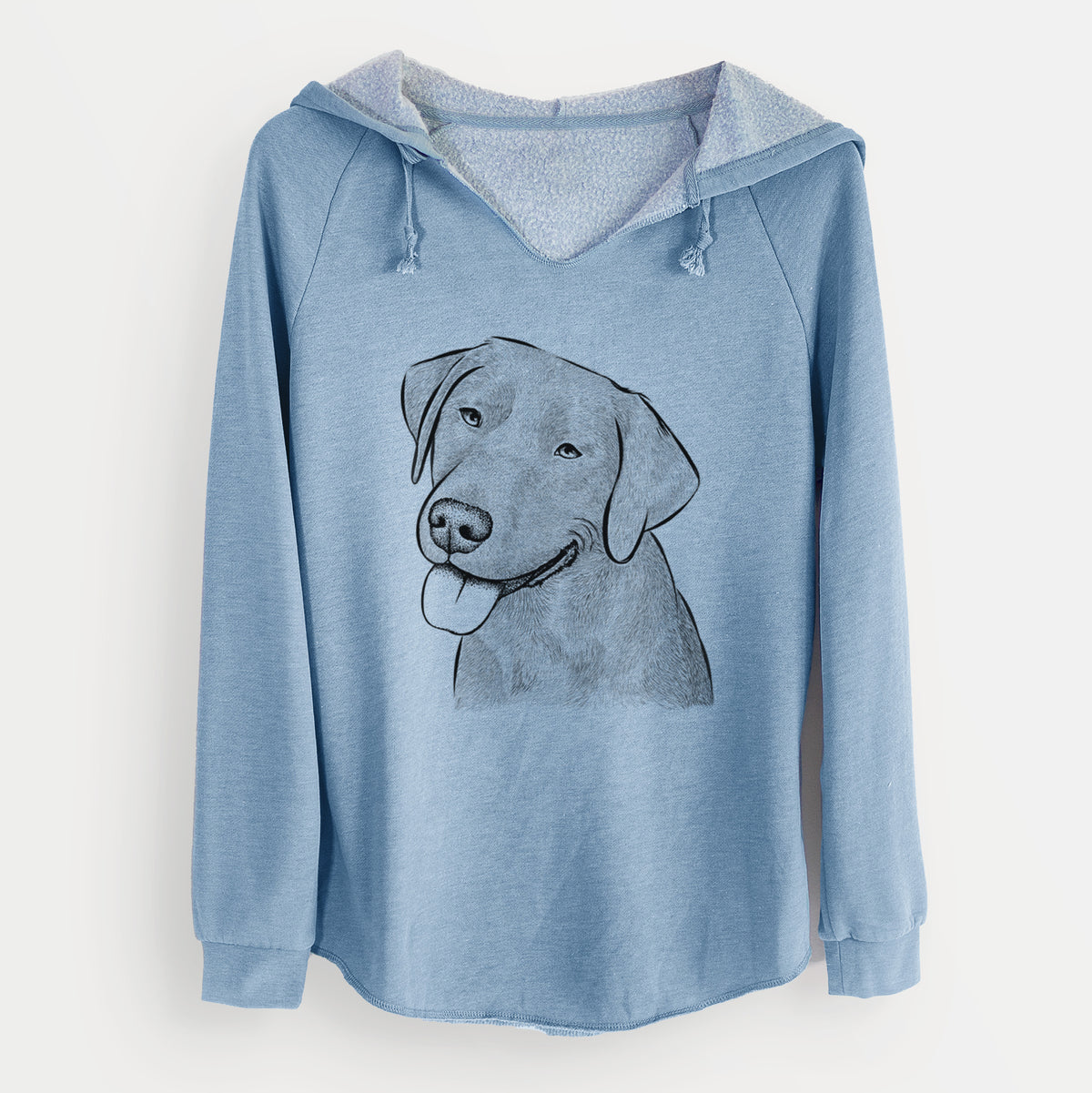 Bare Zeppelin the Black Labrador - Cali Wave Hooded Sweatshirt