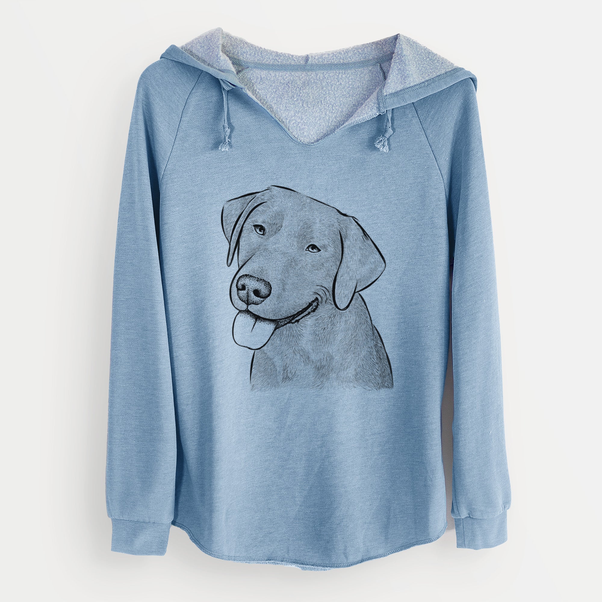 Bare Zeppelin the Black Labrador - Cali Wave Hooded Sweatshirt
