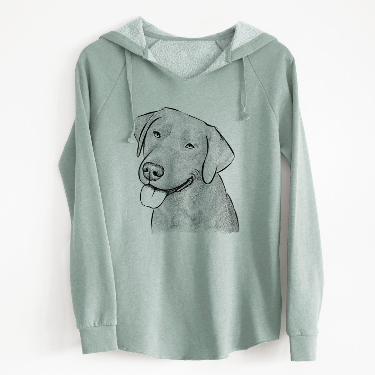Bare Zeppelin the Black Labrador - Cali Wave Hooded Sweatshirt