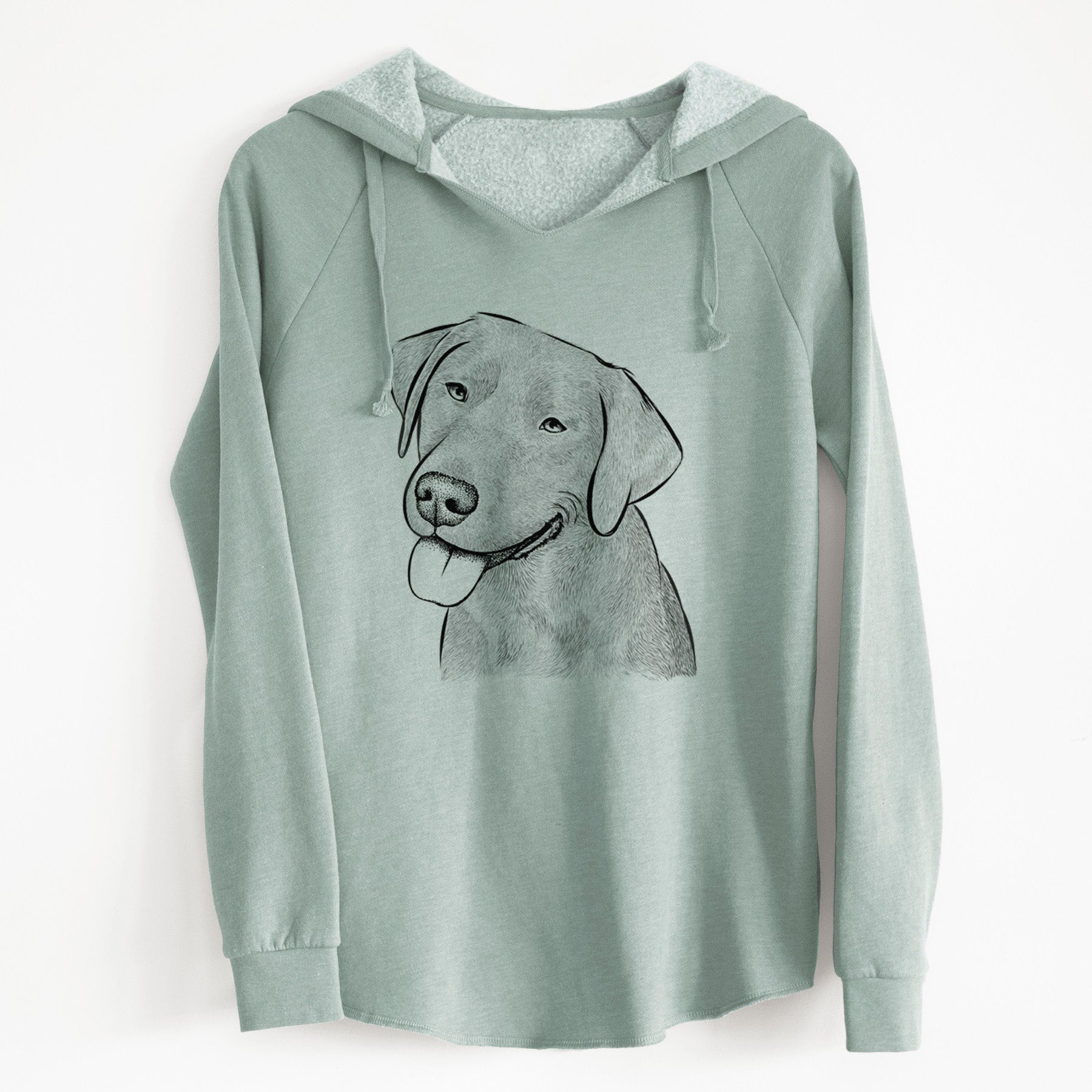 Bare Zeppelin the Black Labrador - Cali Wave Hooded Sweatshirt