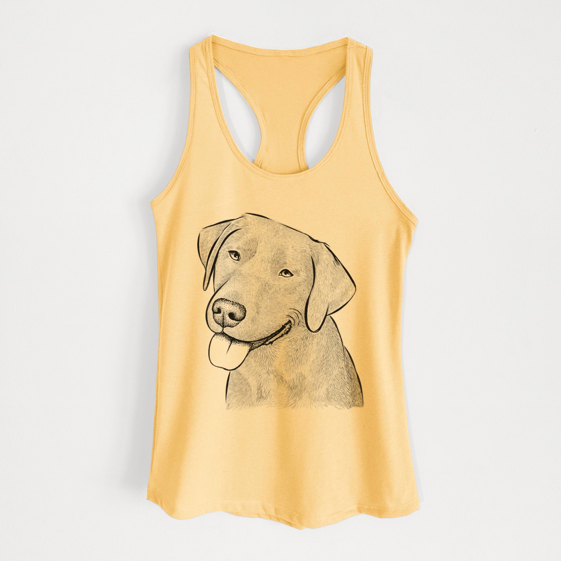 Zeppelin the Black Labrador - Women's Racerback Tanktop