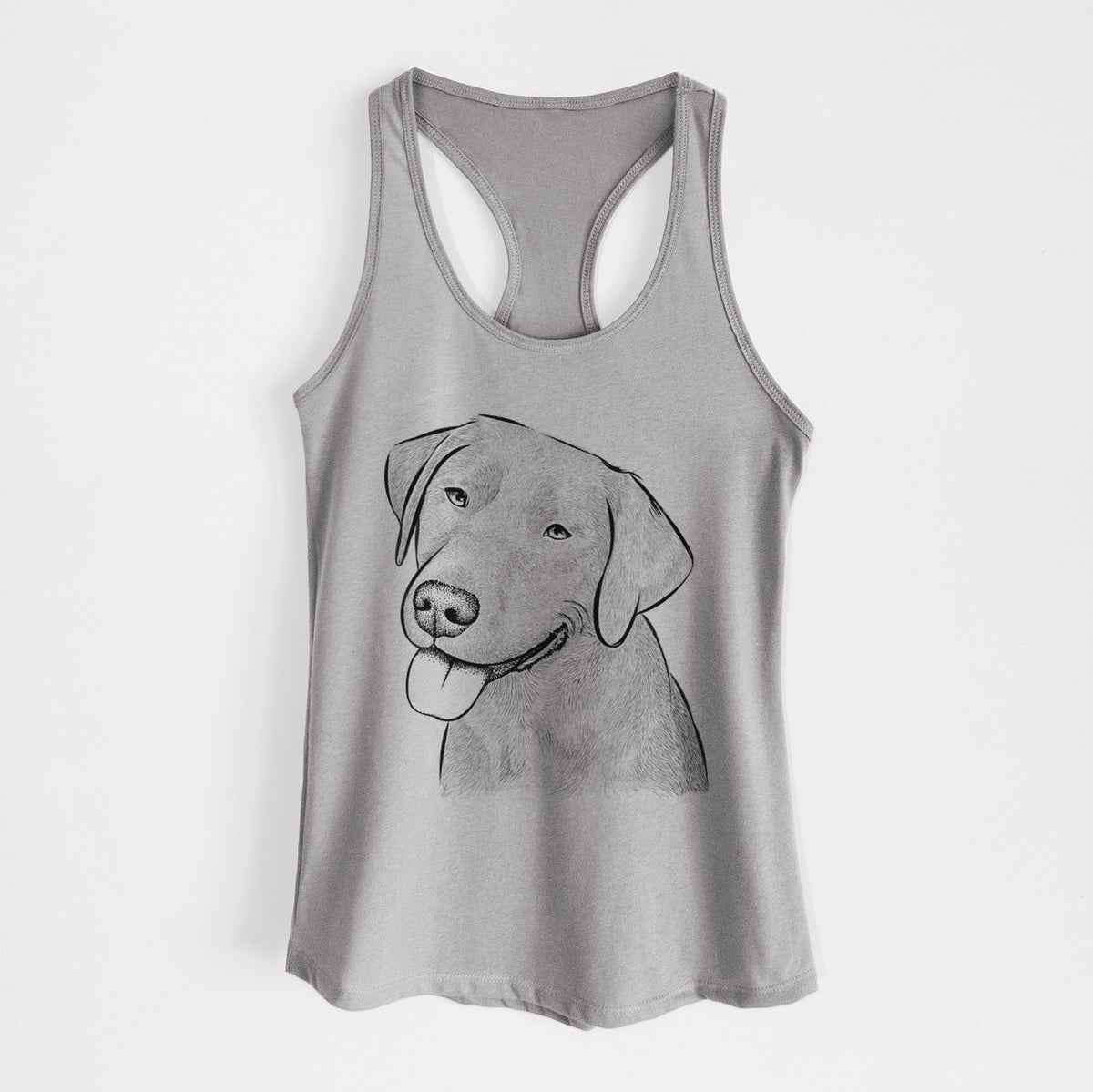 Zeppelin the Black Labrador - Women&#39;s Racerback Tanktop