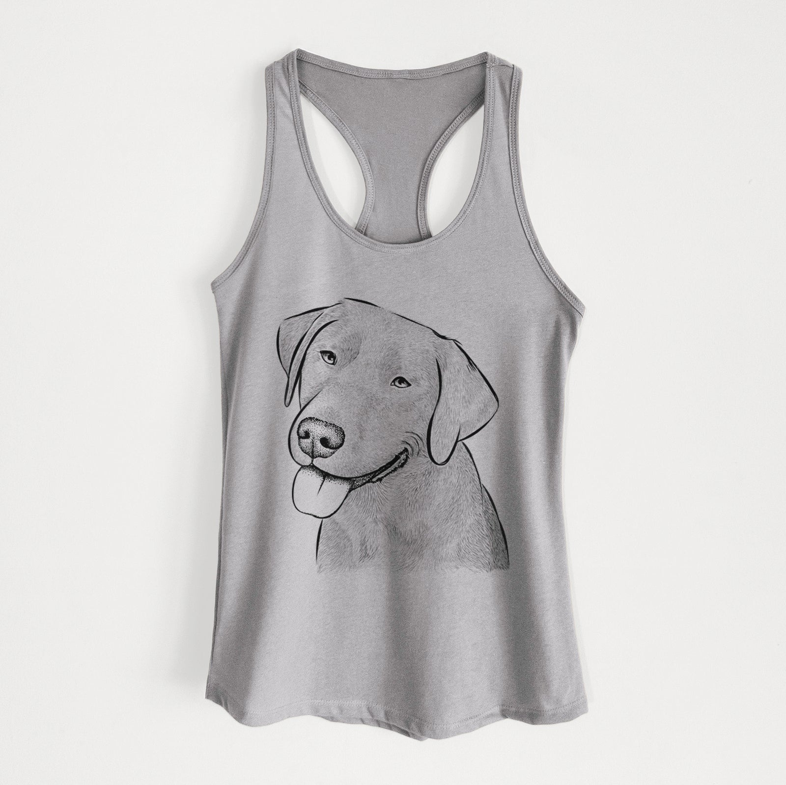 Zeppelin the Black Labrador - Women's Racerback Tanktop