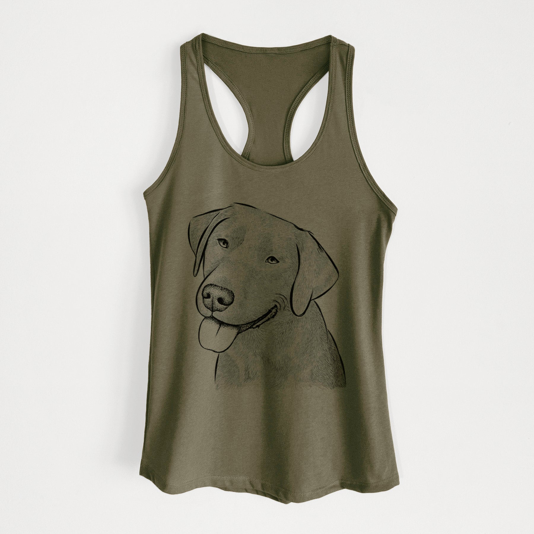 Zeppelin the Black Labrador - Women's Racerback Tanktop