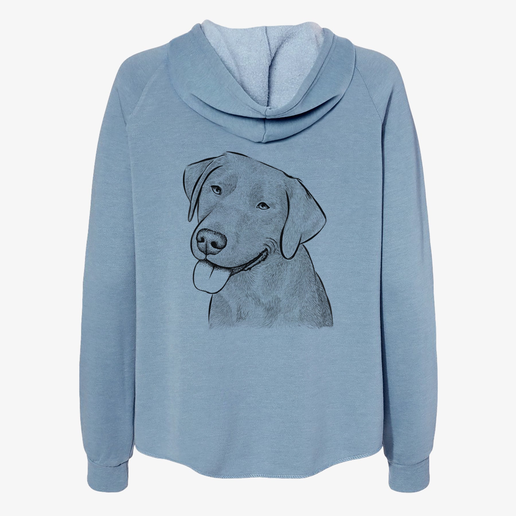 Zeppelin the Black Labrador - Women's Cali Wave Zip-Up Sweatshirt