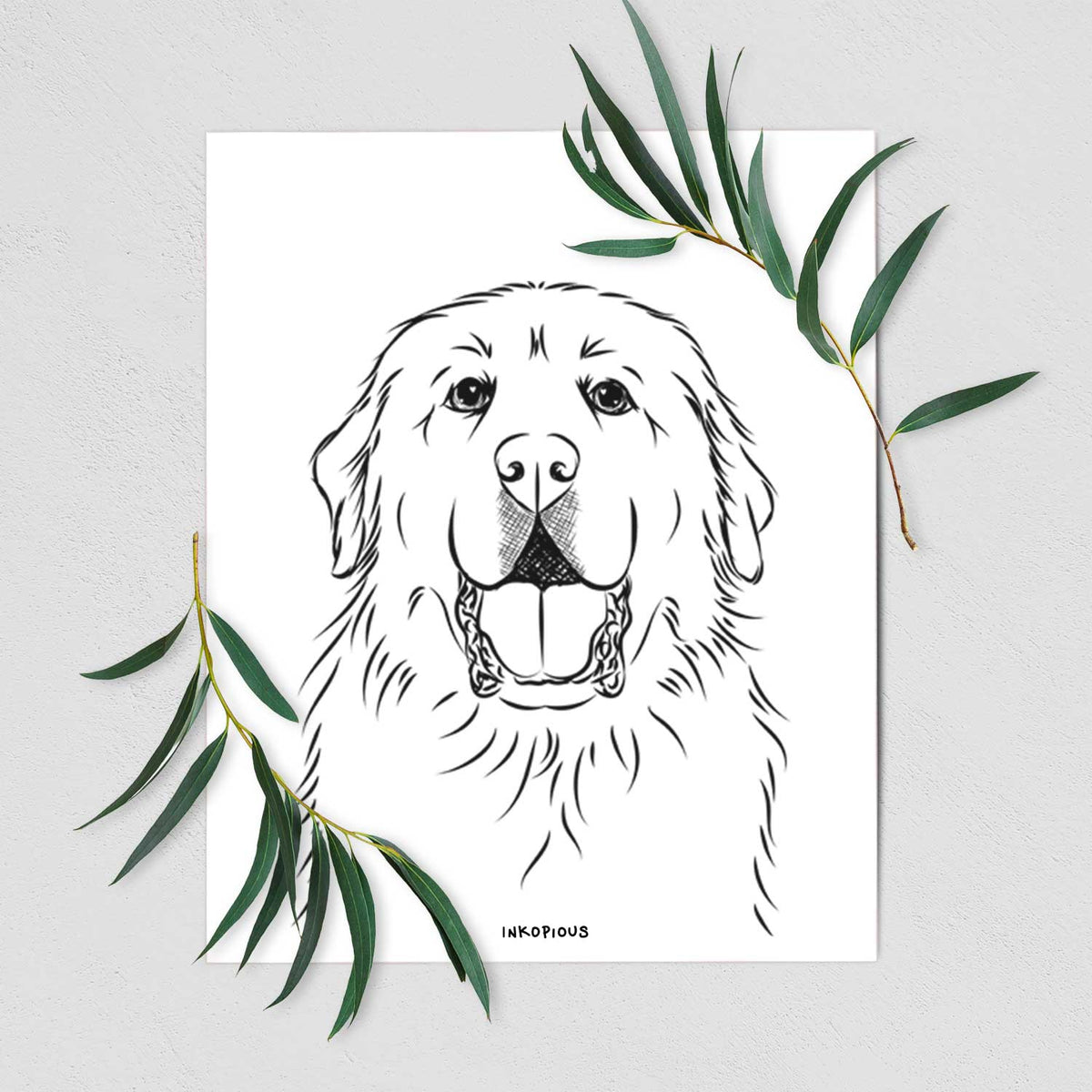 Zeus the Great Pyrenees Art Print