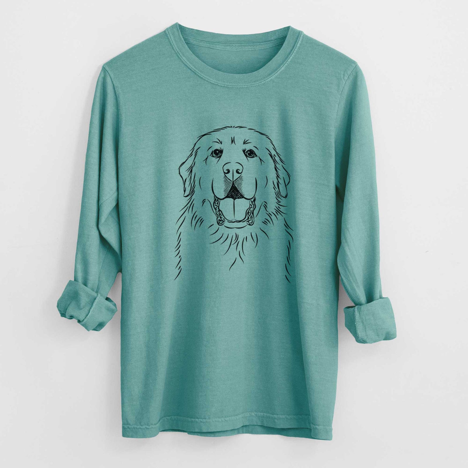 Bare Zeus the Great Pyrenees - Heavyweight 100% Cotton Long Sleeve