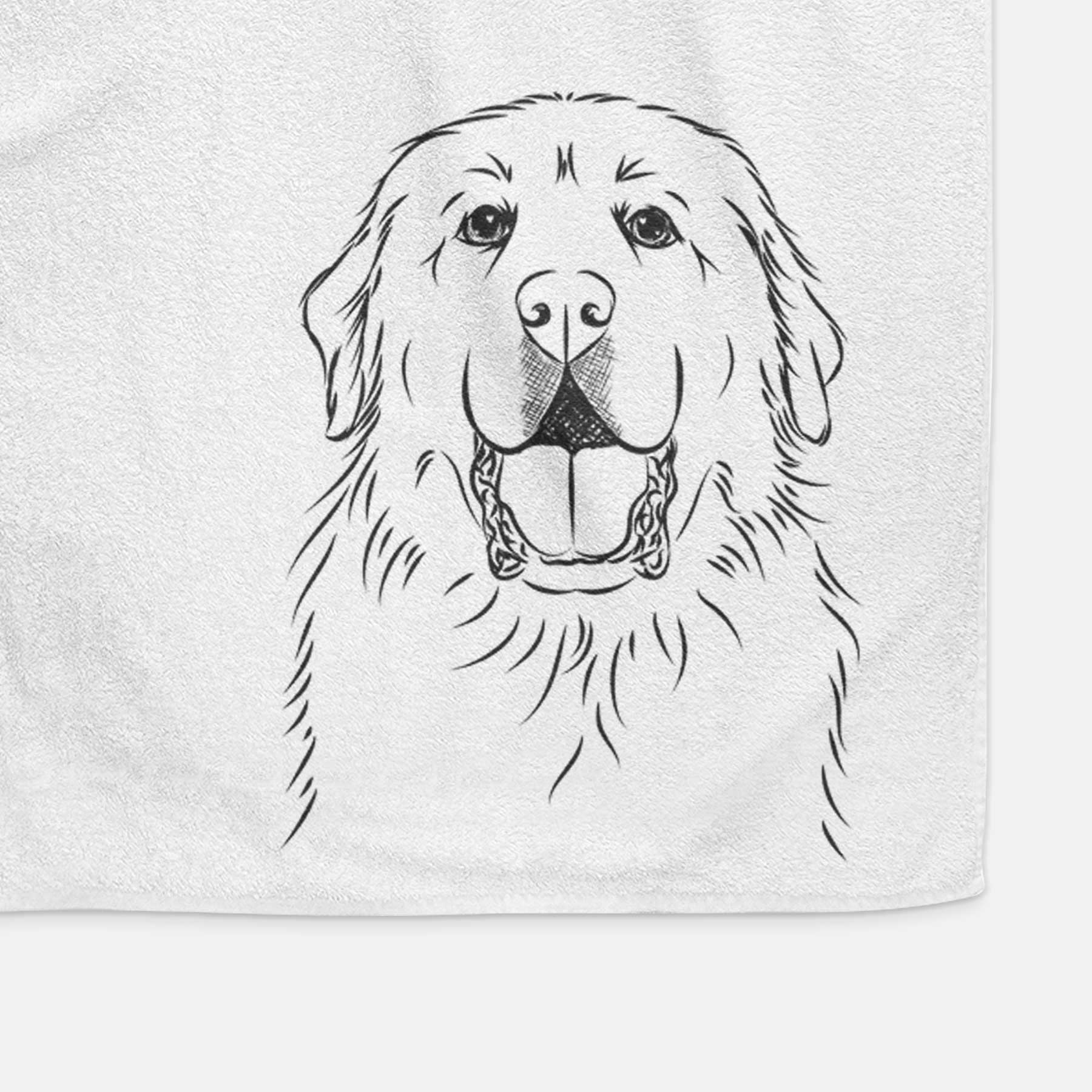 Zeus the Great Pyrenees Decorative Hand Towel