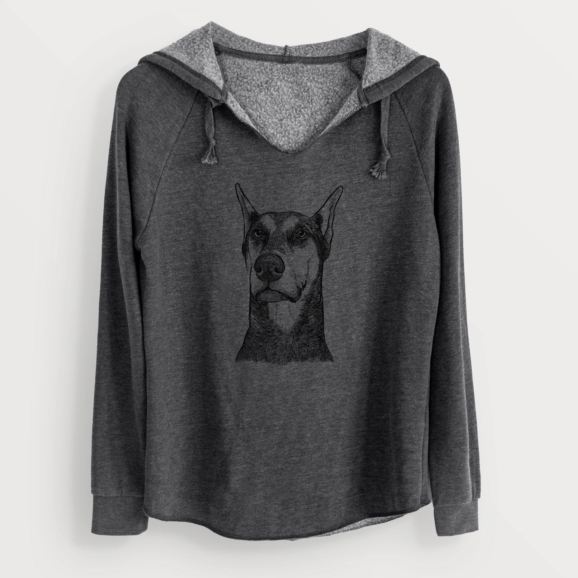 Bare Zeus the Doberman Pinscher - Cali Wave Hooded Sweatshirt