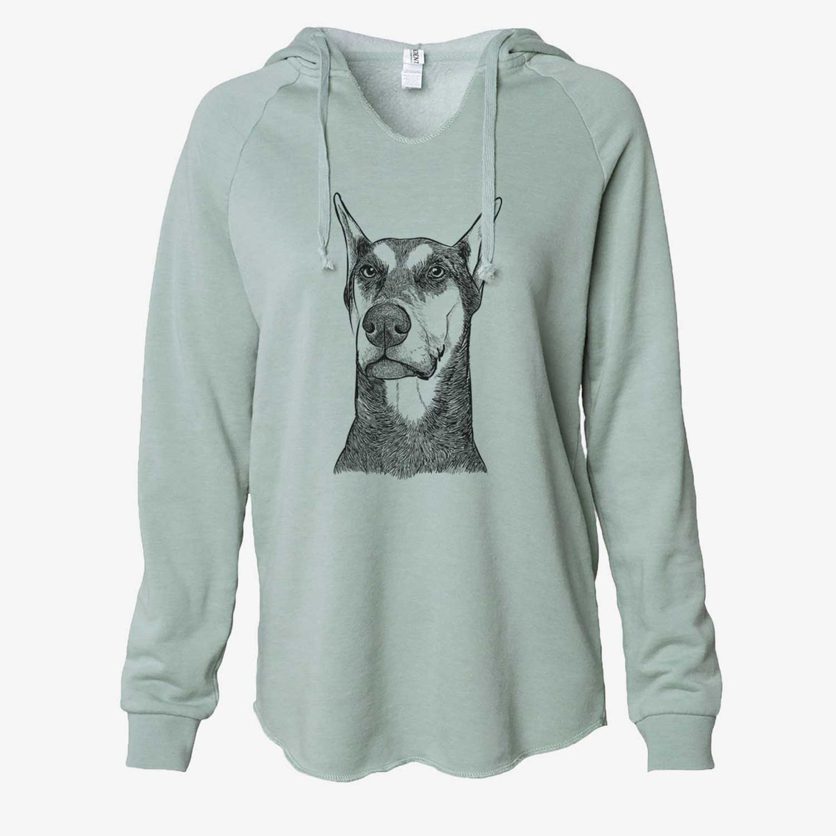 Zeus the Doberman Pinscher - Cali Wave Hooded Sweatshirt