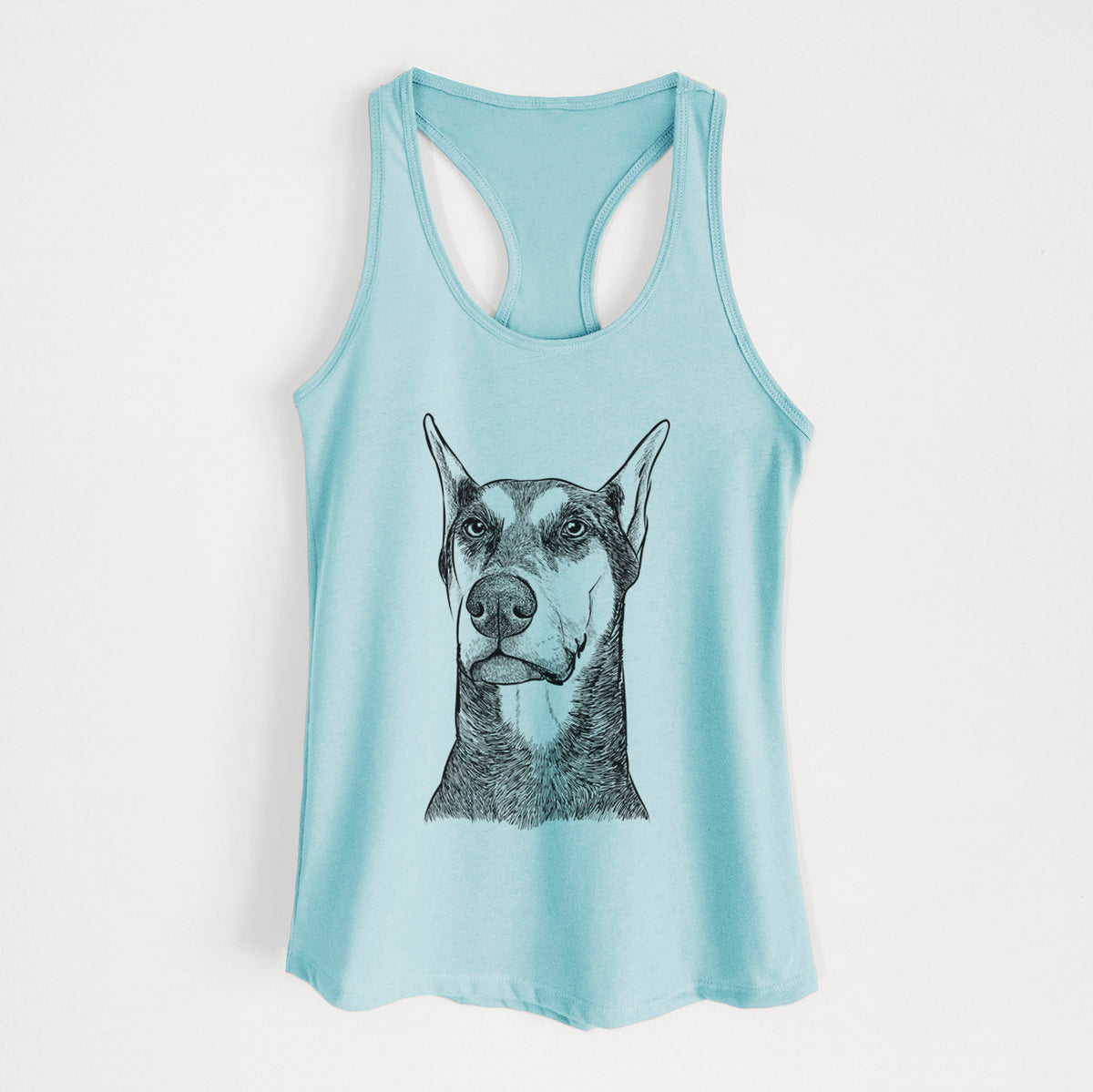 Zeus the Doberman Pinscher - Women's Racerback Tanktop