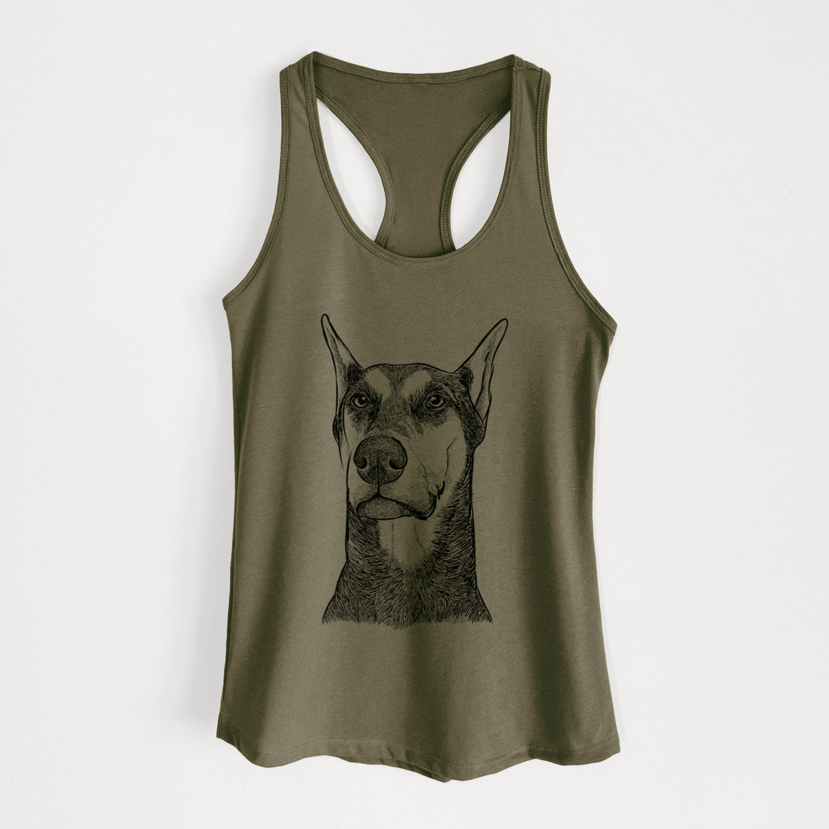 Zeus the Doberman Pinscher - Women's Racerback Tanktop