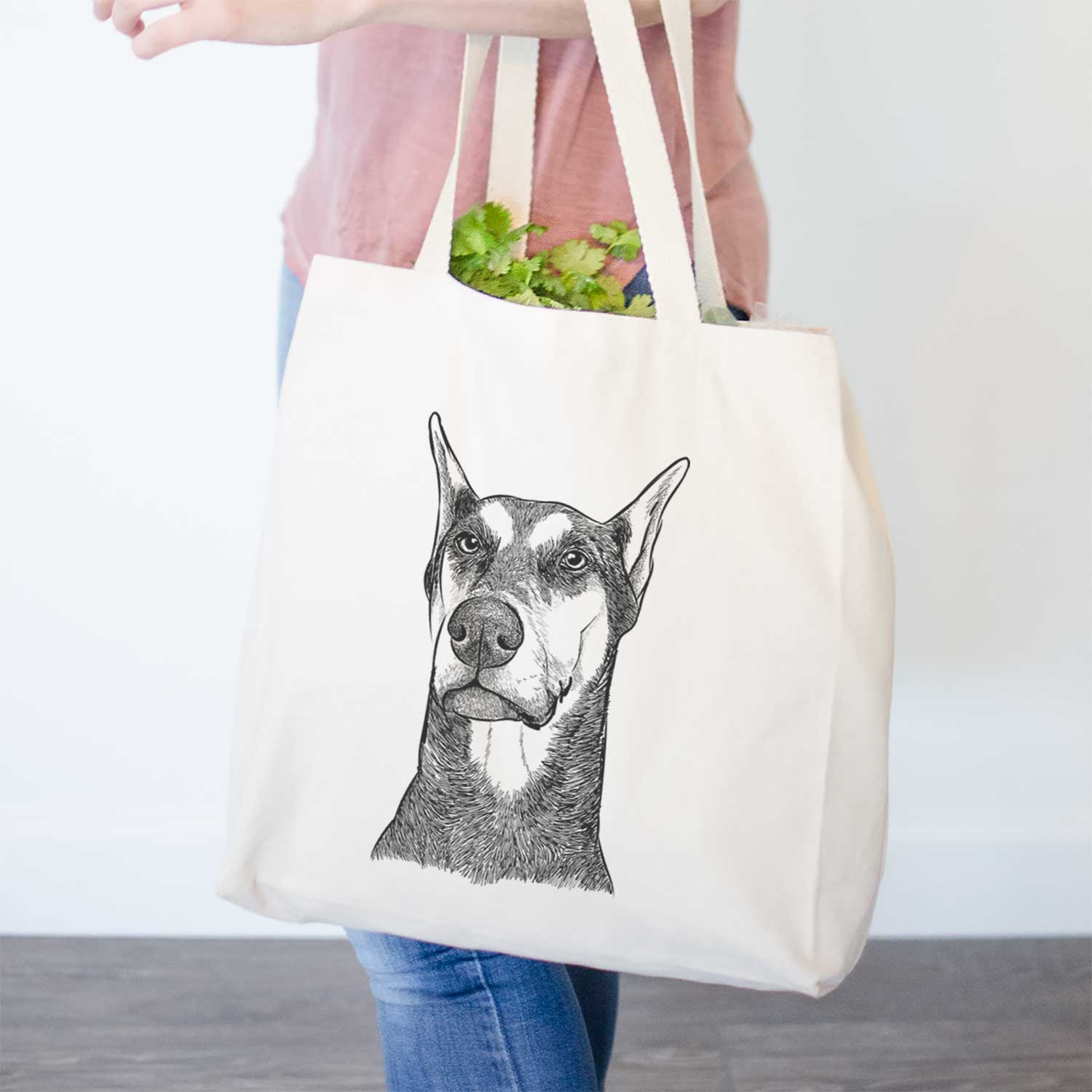 Zeus the Doberman Pinscher - Tote Bag