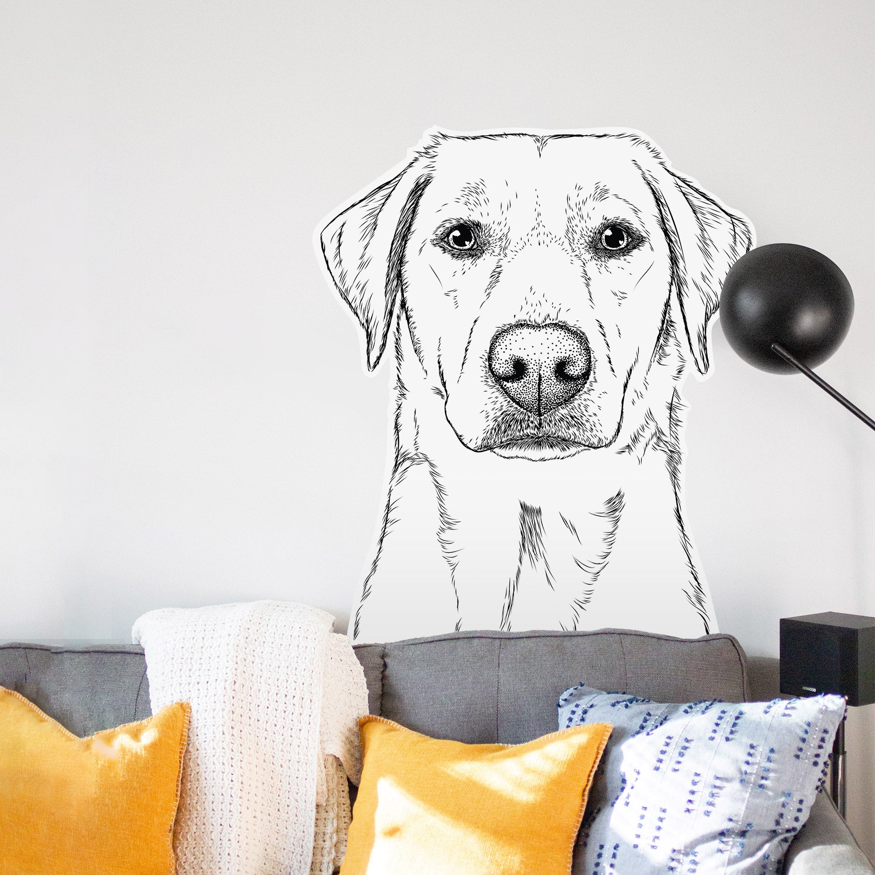 Zoe the Yellow Lab - Wall Decal