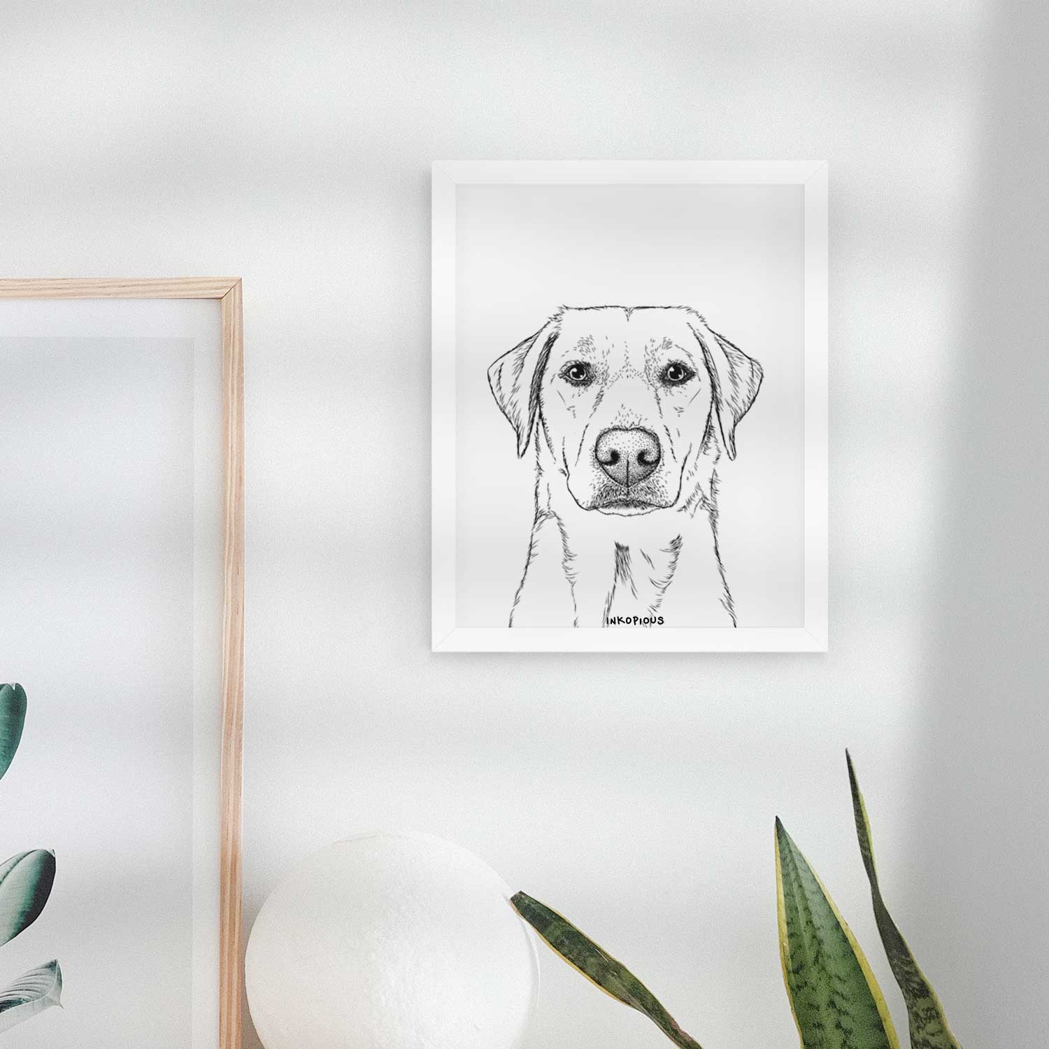 Zoe the Yellow Lab Art Print