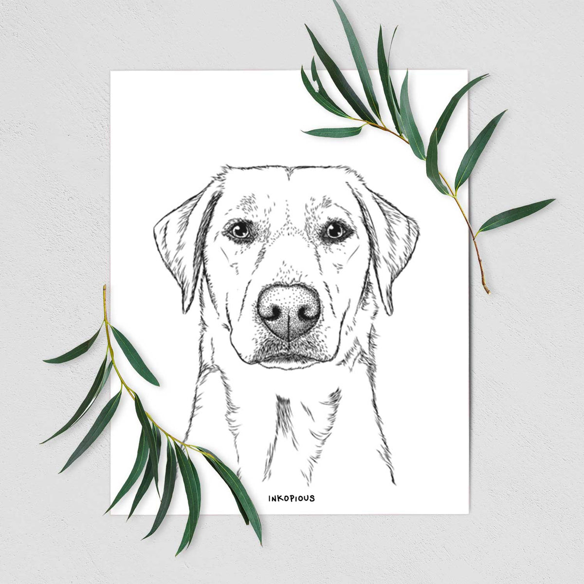 Zoe the Yellow Lab Art Print