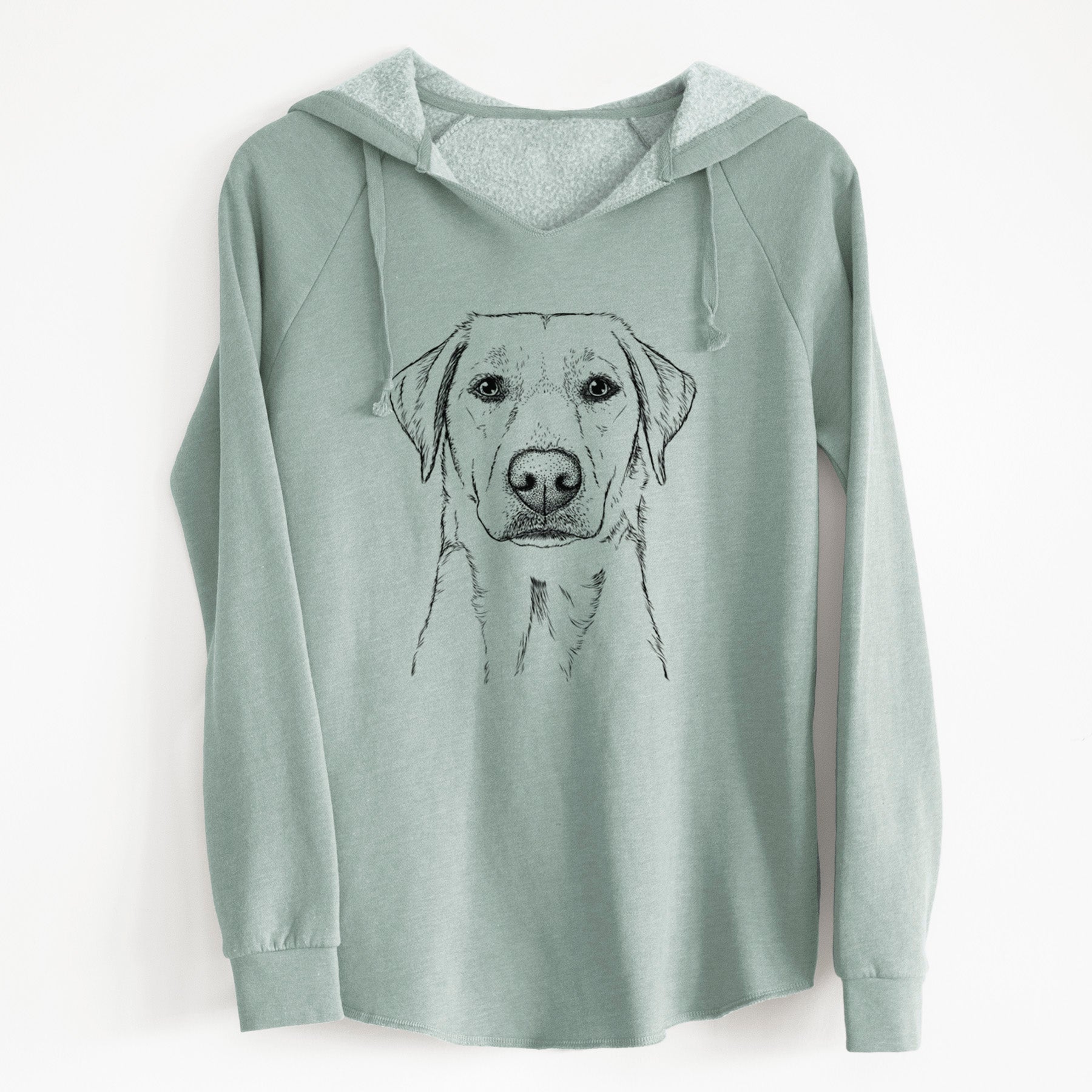 Bare Zoe the Yellow Lab - Cali Wave Hooded Sweatshirt