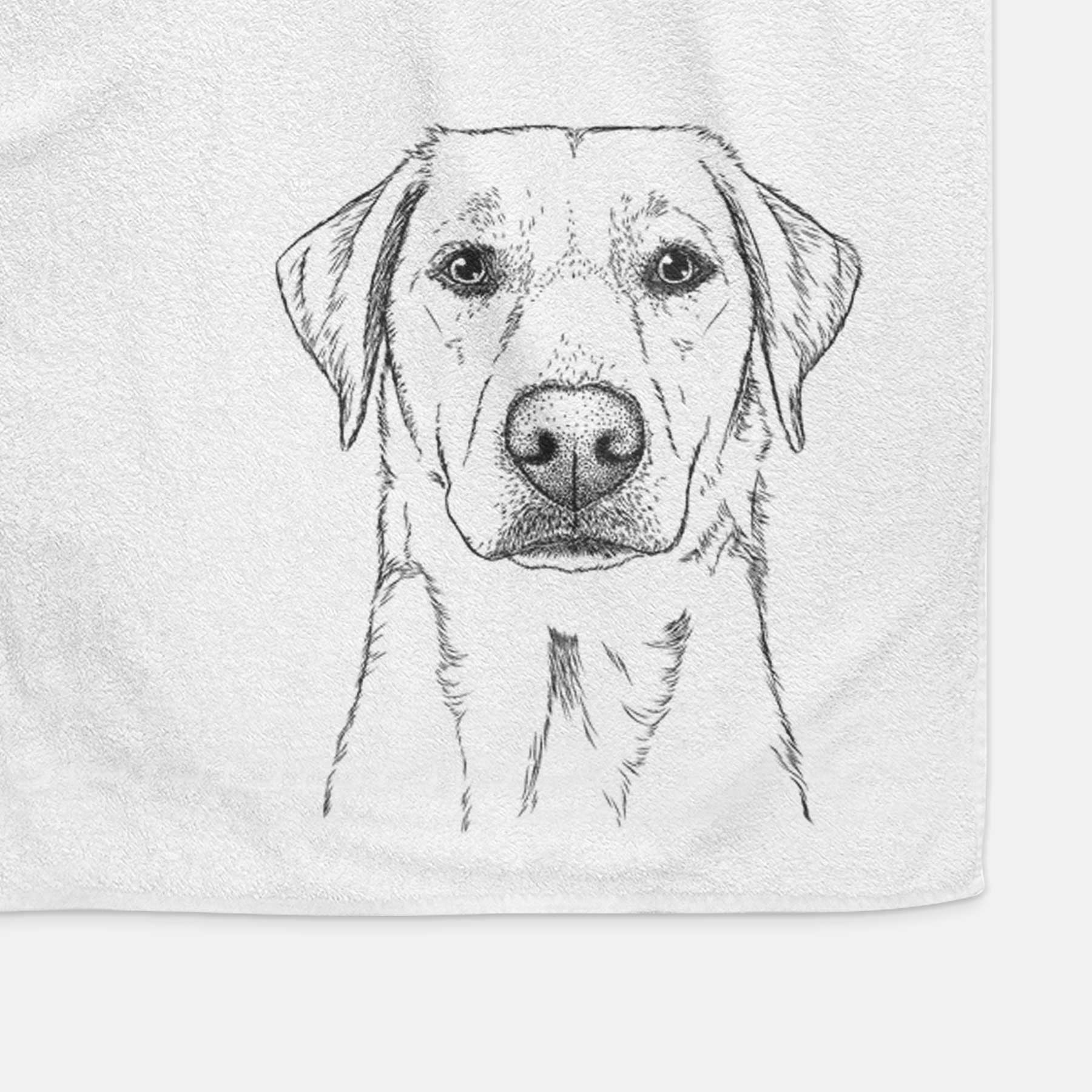 Zoe the Yellow Lab Decorative Hand Towel