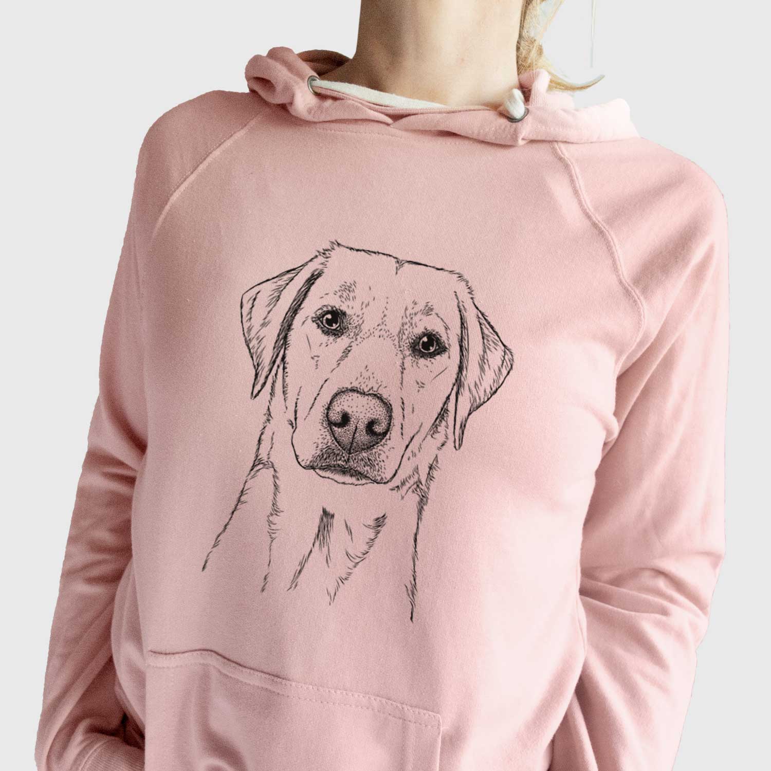 Zoe the Yellow Lab - Unisex Loopback Terry Hoodie