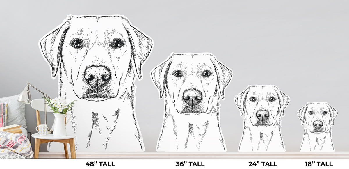 Zoe the Yellow Lab - Wall Decal