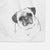 Zoey the Pug Decorative Hand Towel