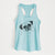 Zoey the Pug - Women's Racerback Tanktop