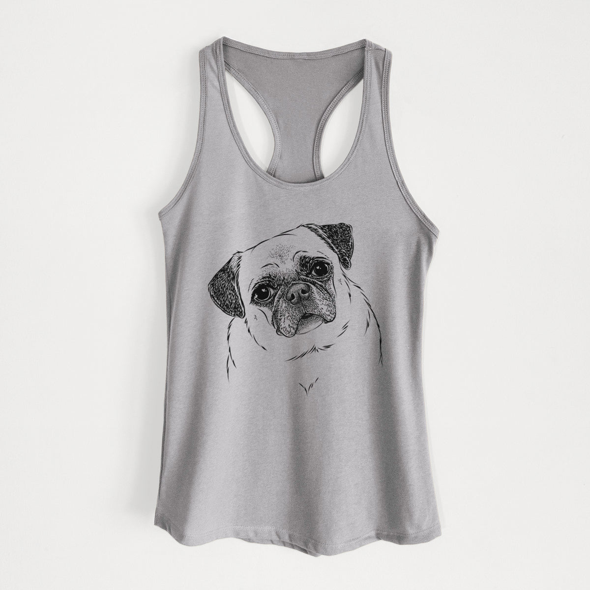 Zoey the Pug - Women&#39;s Racerback Tanktop