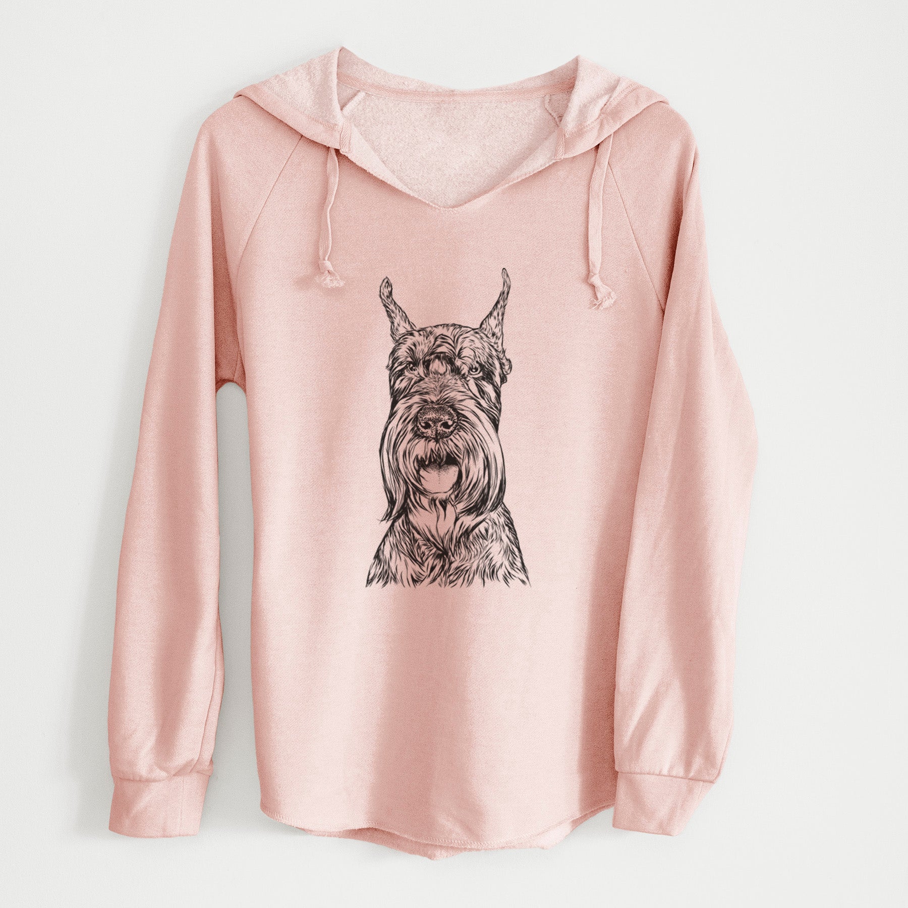 Bare Zuri the Giant Schnauzer - Cali Wave Hooded Sweatshirt